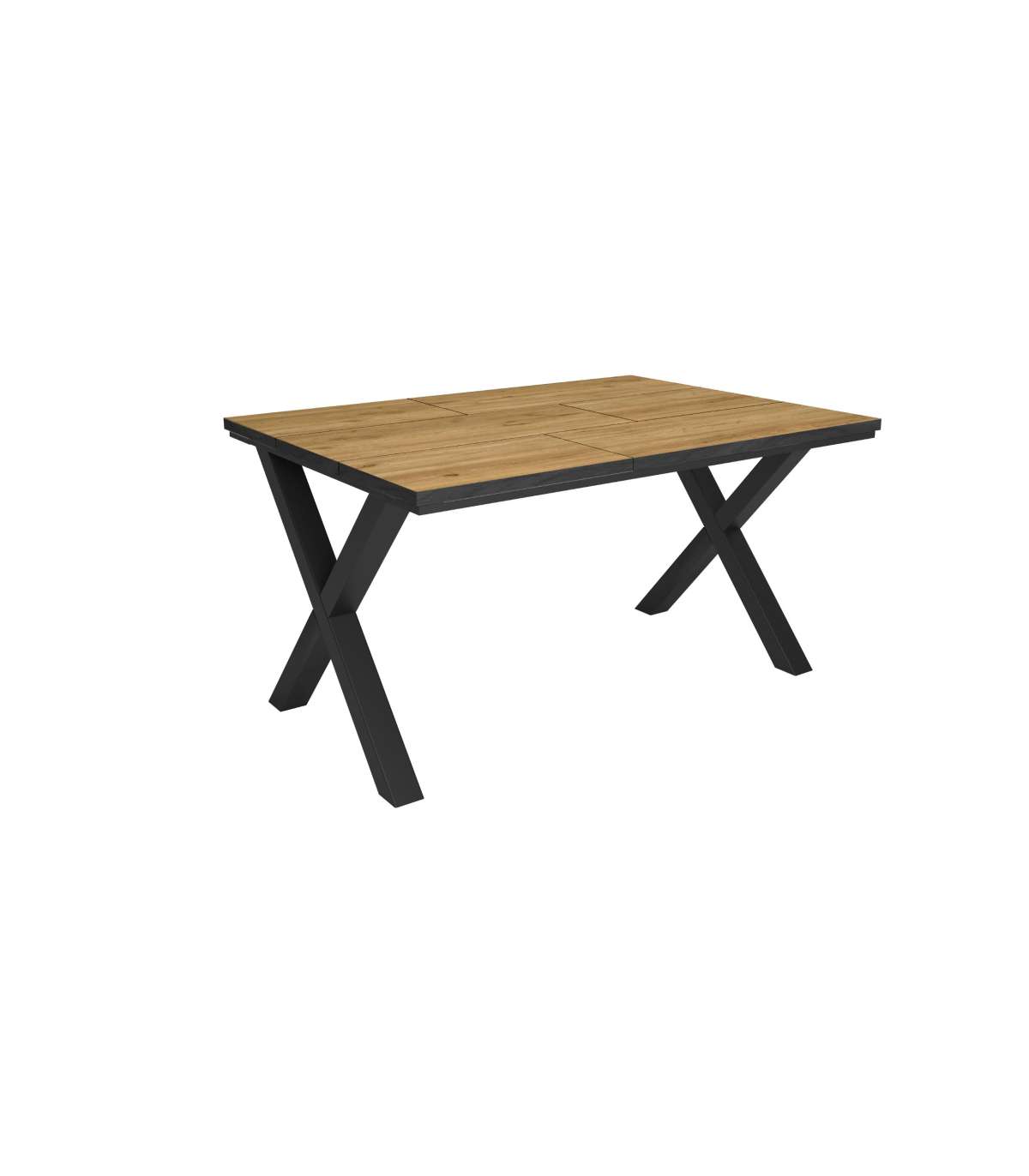 Mbtic Mesa De Comedor Colmenar-01 Diseño Industrial Y Funcional Negro , Leroy Merlin