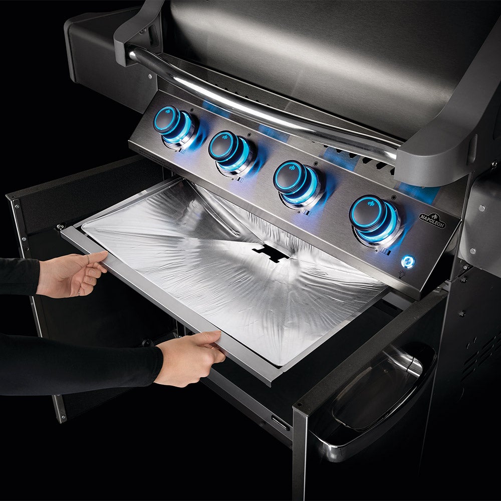 Récipient à graisse en aluminium pour tiroir à graisse du barbecue à gaz Rogue 625 - Napoleon - 2