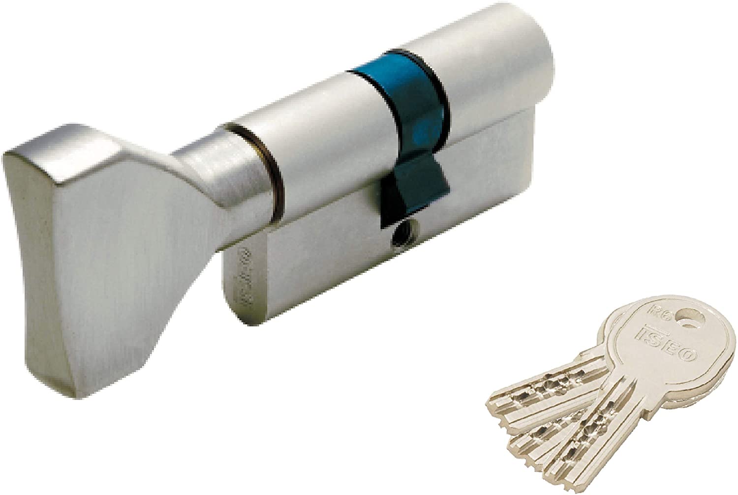 Mezzo Cilindro Sagomato R6 Di Sicurezza Nichelato - Dimensioni L45 A35 B10, Art. 880935109