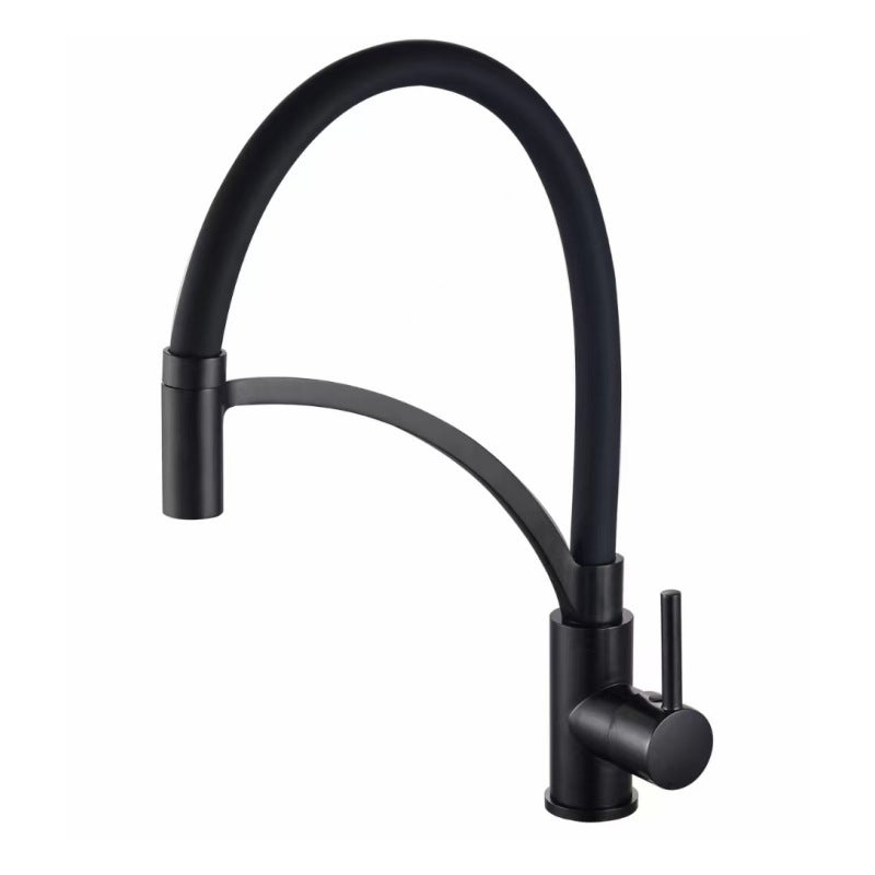 Mosiężna obrotowa bateria kuchenna 360 stopni z wyciąganą wylewką o wysokości 46 cm