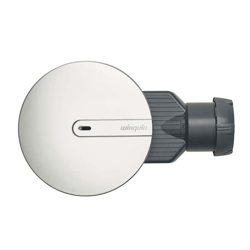 Bonde de receveur de douche sortie horizontale extra-plat WIRQUIN Slim+ D40 dôme ABS - 2