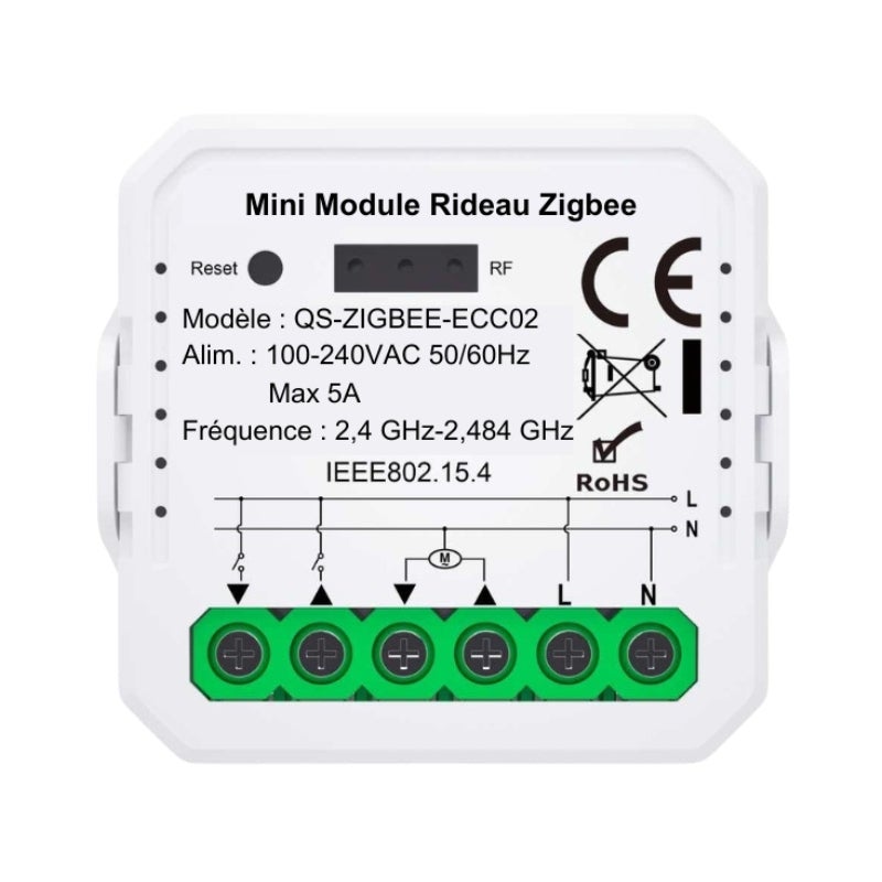 Module Interrupteur pour Volet Roulant - Kit 4 interrupteurs + 1 passerelle / Zigbee - SILUMEN - 2