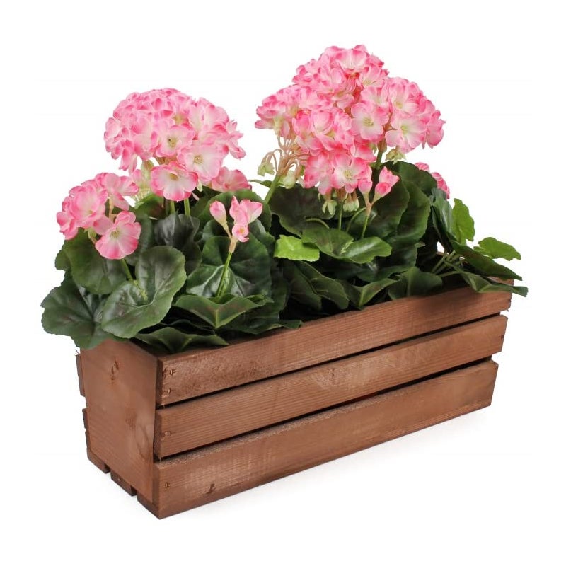 Skrzynka balkonowa drewniana 40 cm na kwiaty zioła - KOTARBAU