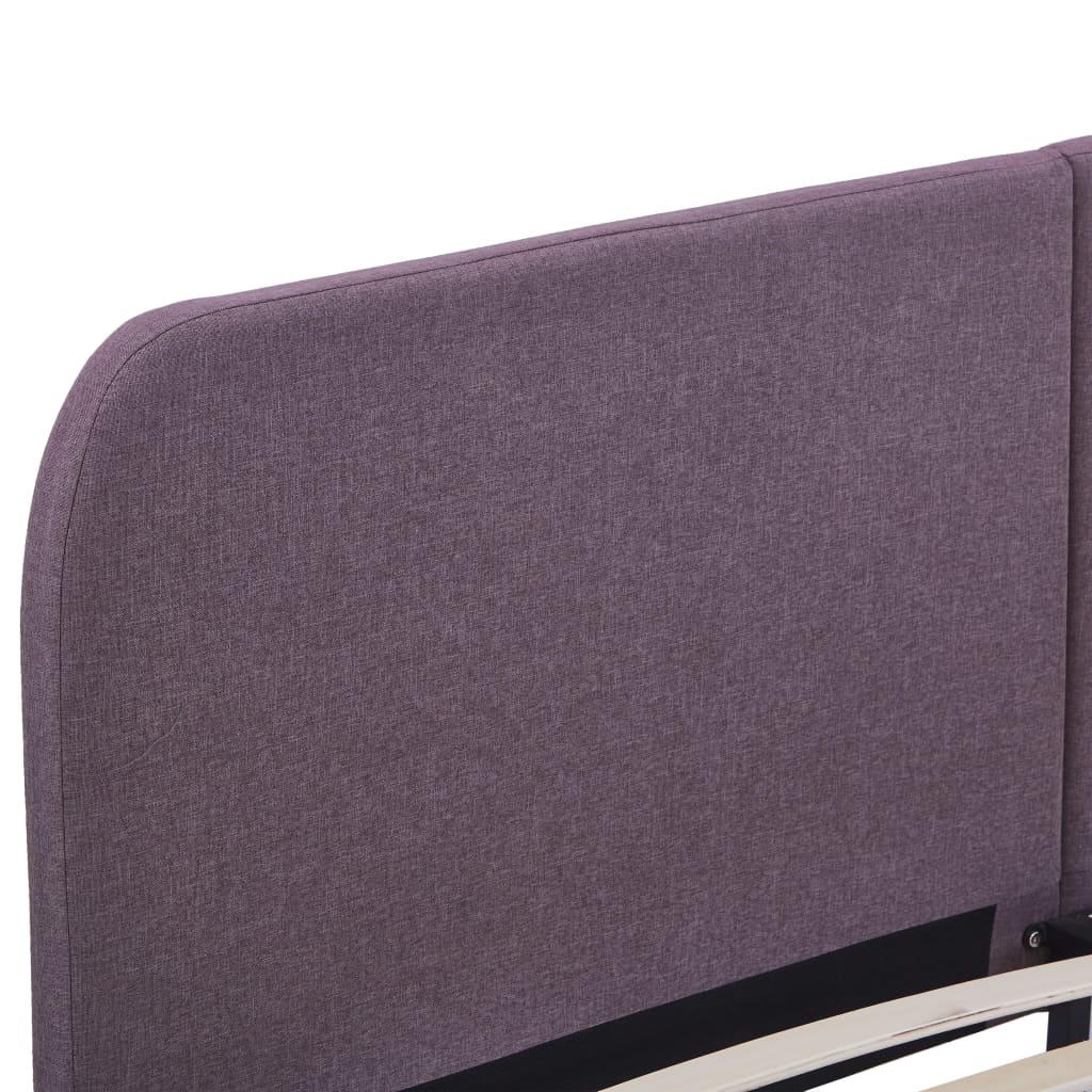 Maison Exclusive - Estrutura de cama 180x200 cm tecido cinzento-acastanhado - 5