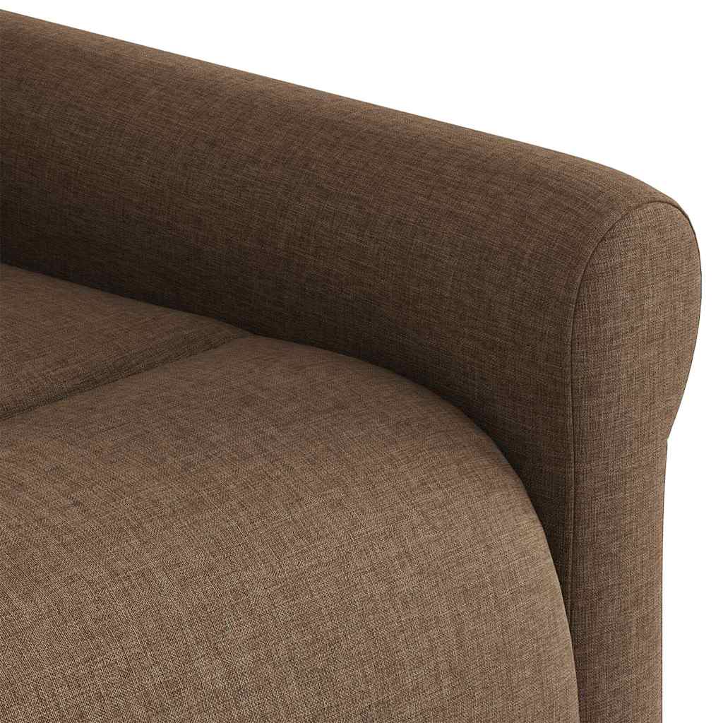 Fauteuil de télévision | Fauteuil inclinable Marron Tissu CFW287283 - 8