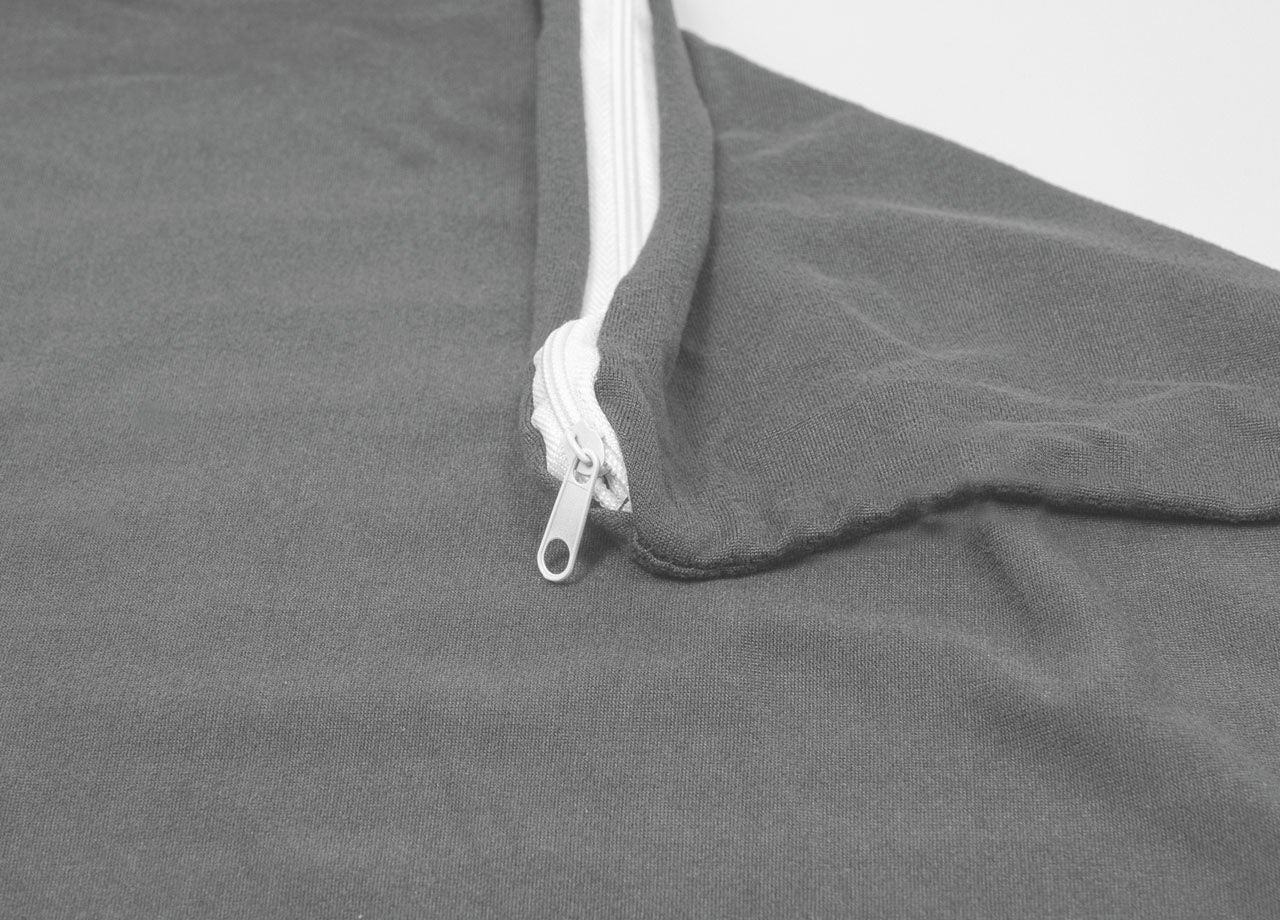 Copridivano Antimacchia Elasticizzato Penisola Componibile Tinta Unita Modello Perfetto 2 Posti Grigio Scuro - 4