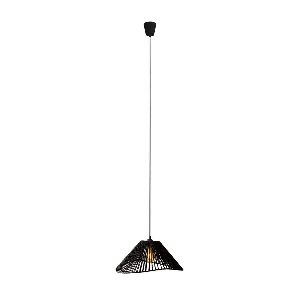 Lampa wisząca Amalfi czarna 1xE27x15W wym: 165 x 45 x 45 cm papier Maxlight