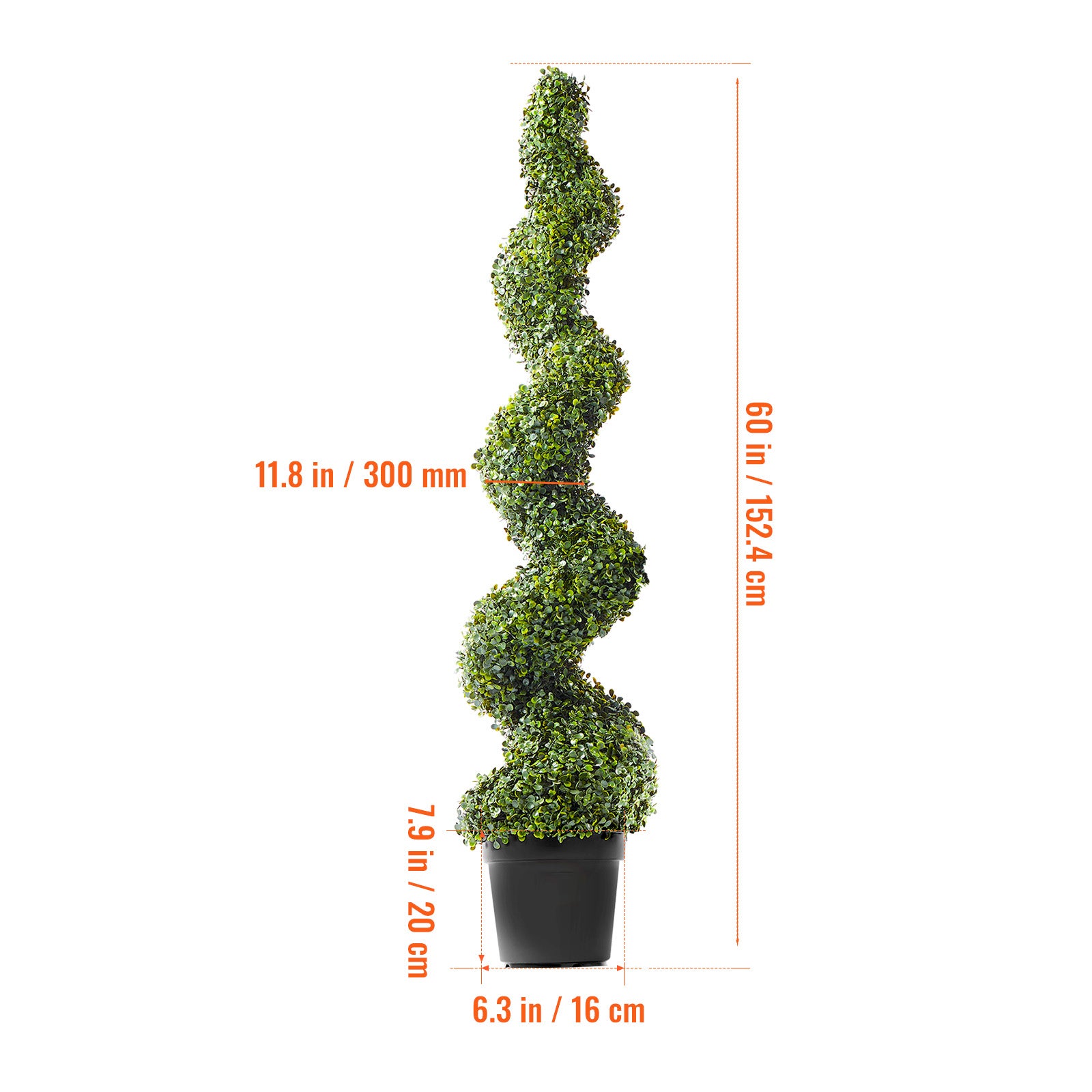 Set di alberi topiari in bosso artificiale SucceBuy 60