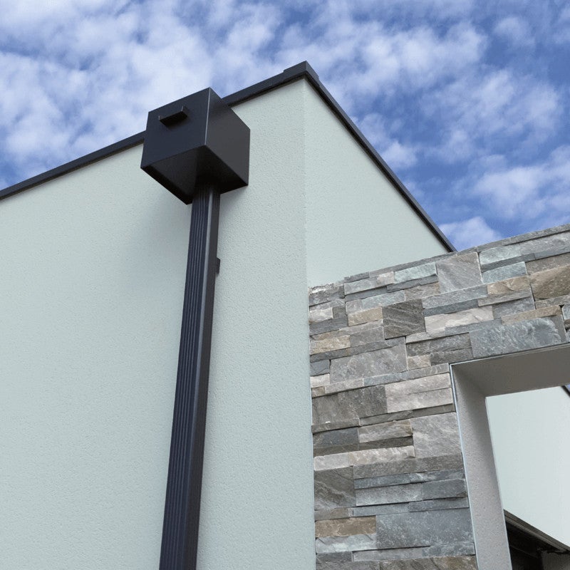 Boite à eau blanc pur RAL 9010 220 x 270 x 220 mm sortie Ø 140 - Taille Standard ALUHOME - 4