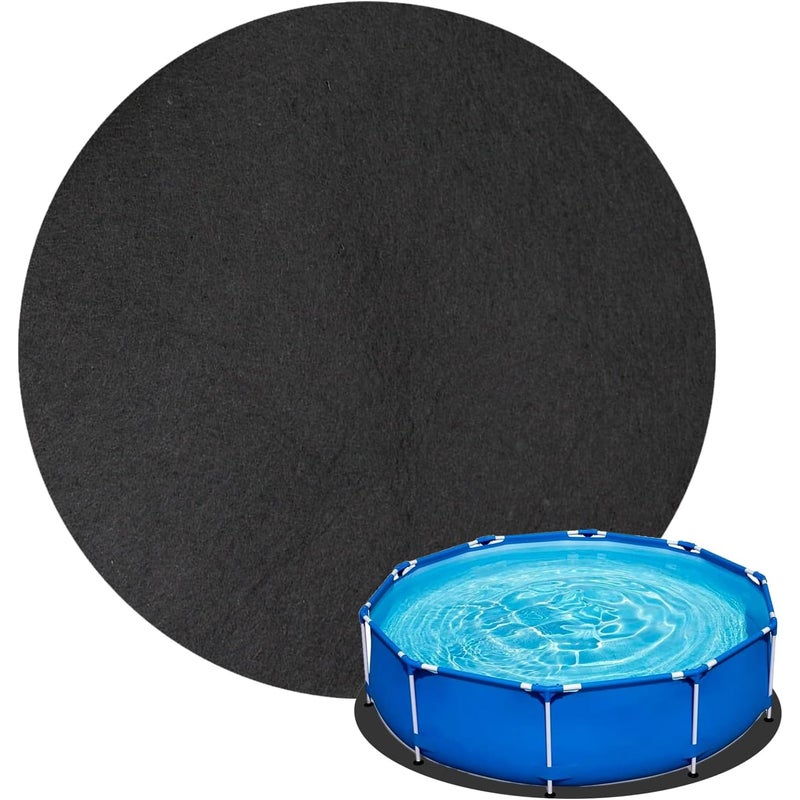 Mata pod basen zewnętrzny, okrągła płytka basenowa 3,05 m, antypoślizgowa, składana, pochłaniająca wodę, akcesorium do basenu spa