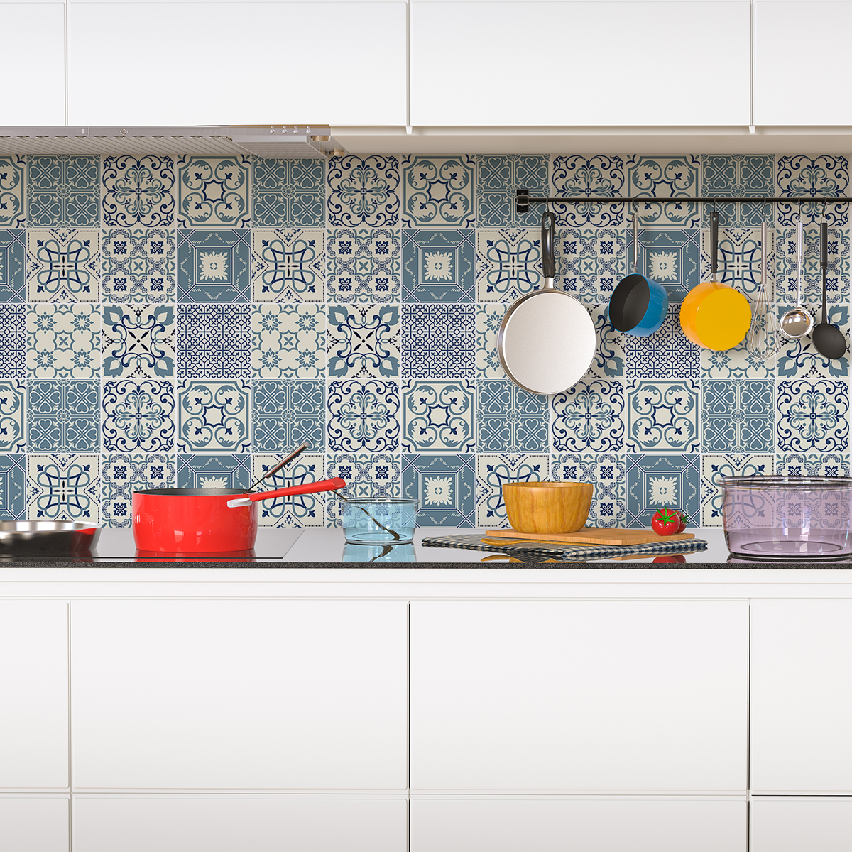 24 vinilos azulejos azulejos laurenzo - adhesivo de pared - revestimiento sticker mural decorativo - 24stickers15x15cm