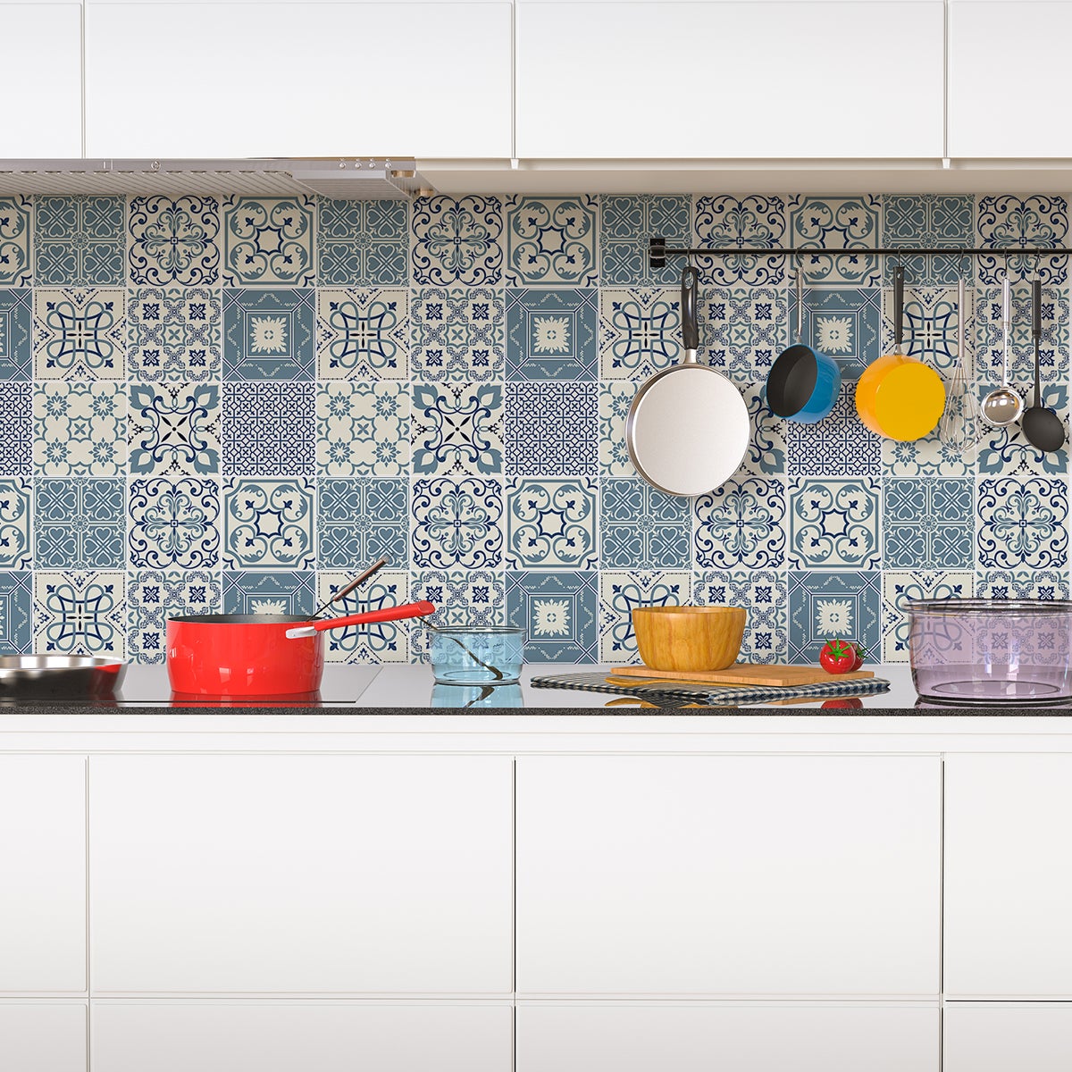 24 vinilos azulejos azulejos laurenzo - adhesivo de pared - revestimiento sticker mural decorativo - 24stickers15x15cm