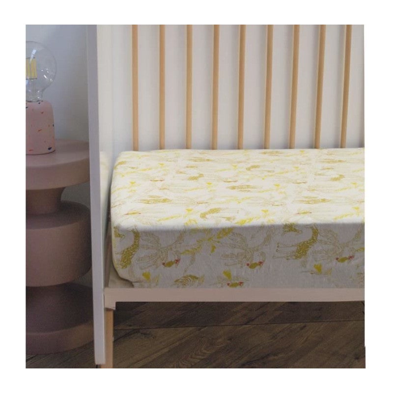 Prześcieradło Jersey domiva Honey Moon bawełna elastyczna 70x140 cm biały