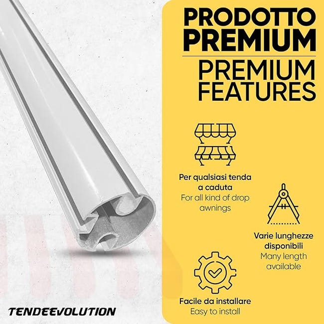 TIPIACE Guida Per Tende Doppia In Alluminio Nero 4m - Binario A Soffitto O Parete Con Supporti, Portata 30kg - Design Lusso