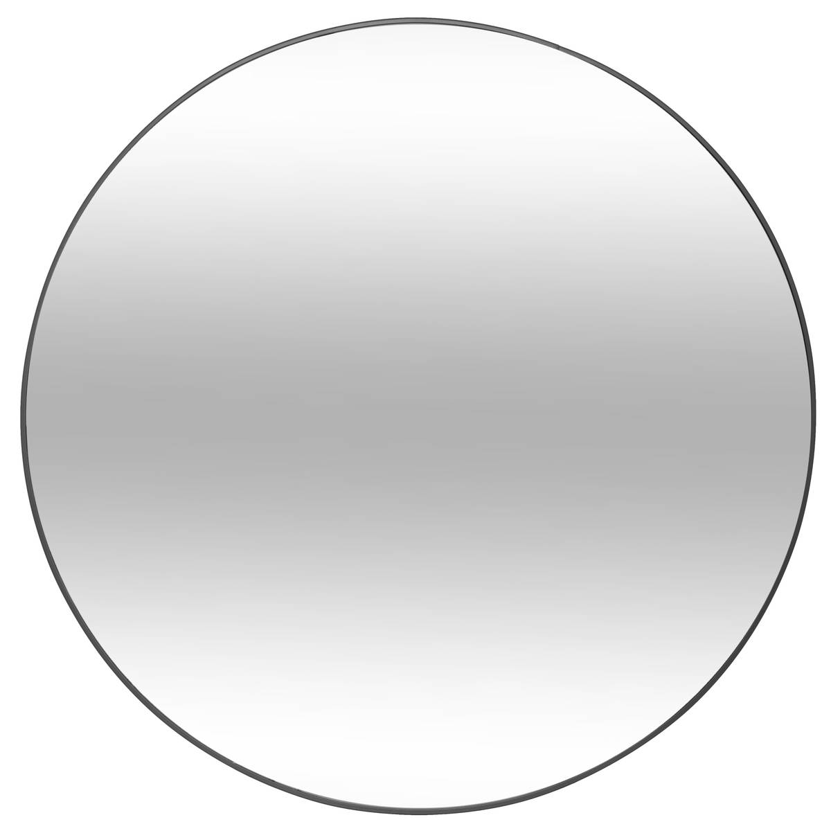 Miroir rond Alice D38cm noir - Atmosphera
