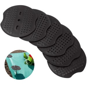 40 Rondelle Piatte In Nylon Nero - Misura M6x16x1.5 Mm - Per Viti, Dadi, Isolamento E Anti-Vibrazione