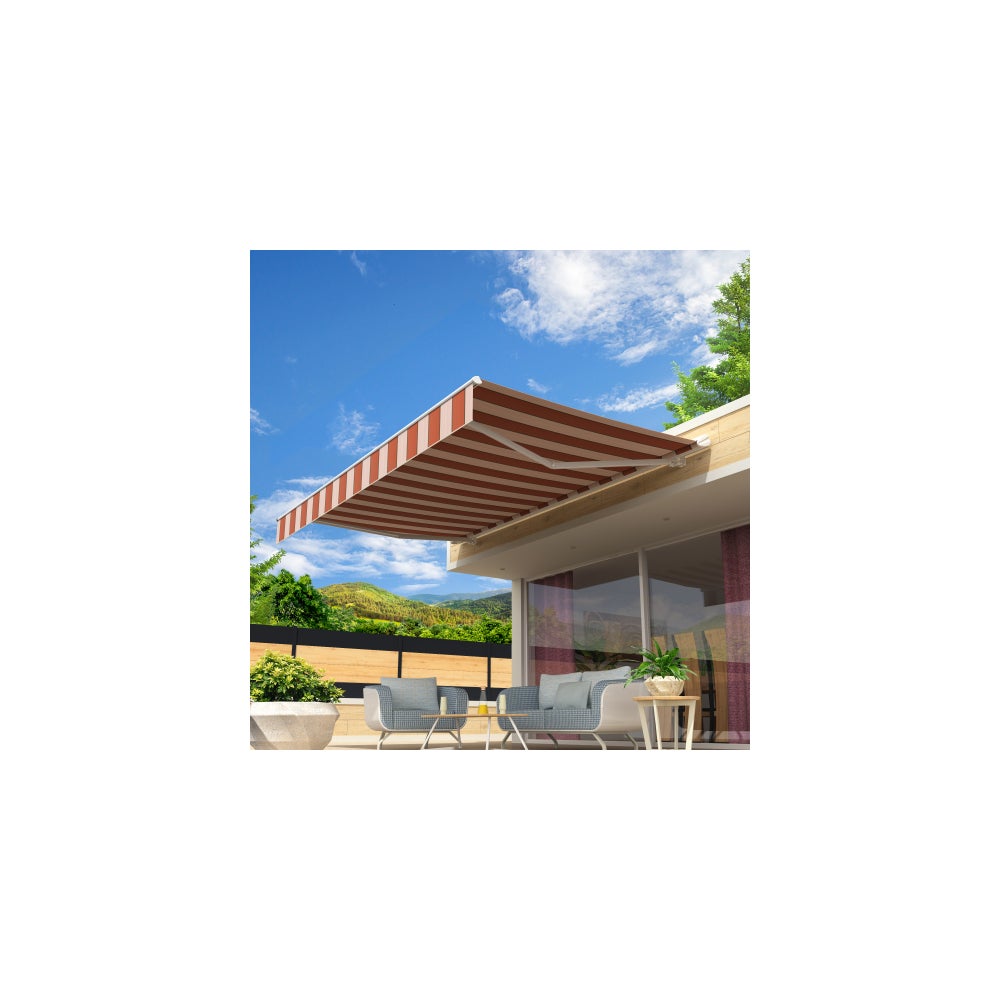 Toldo semicofre duncan 4,80 x 3 m con motor, mando a distancia y sistema de emergencia (ses8125m - multicolor)