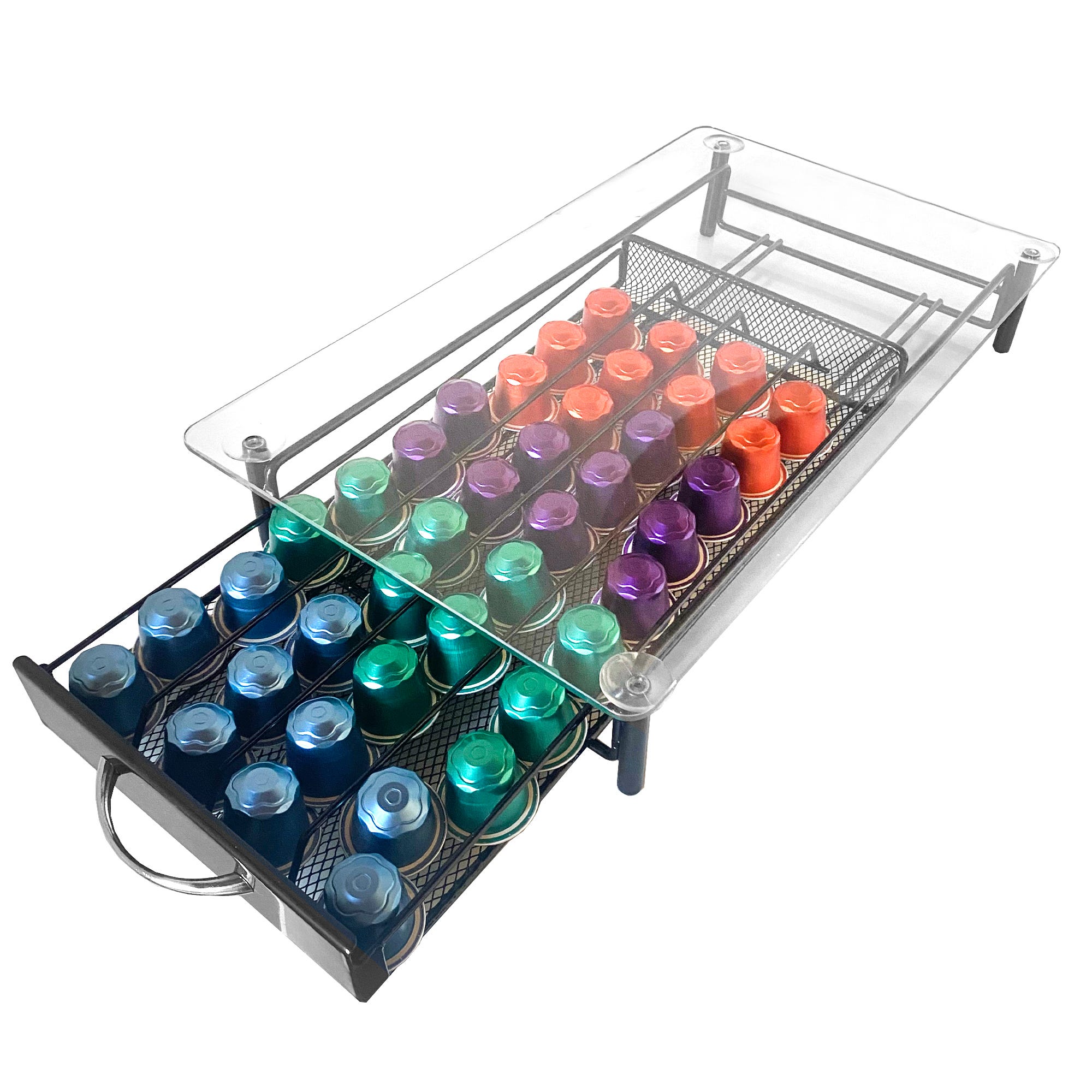 Porte Capsules Nespresso - YGJT - Rotatif - Capacité 40 Capsules - Métal Noir - Élégant - Maison Porte Capsules Nespresso - YGJT - Rotatif - Capacité 40 Capsules - Métal Noir - Élégant - Maison