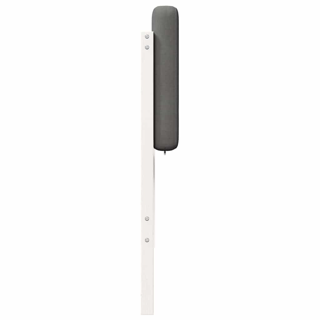 Cabeceira estofada com cabeceira Branco e Cinza Claro 90 cm vidaXL - 5