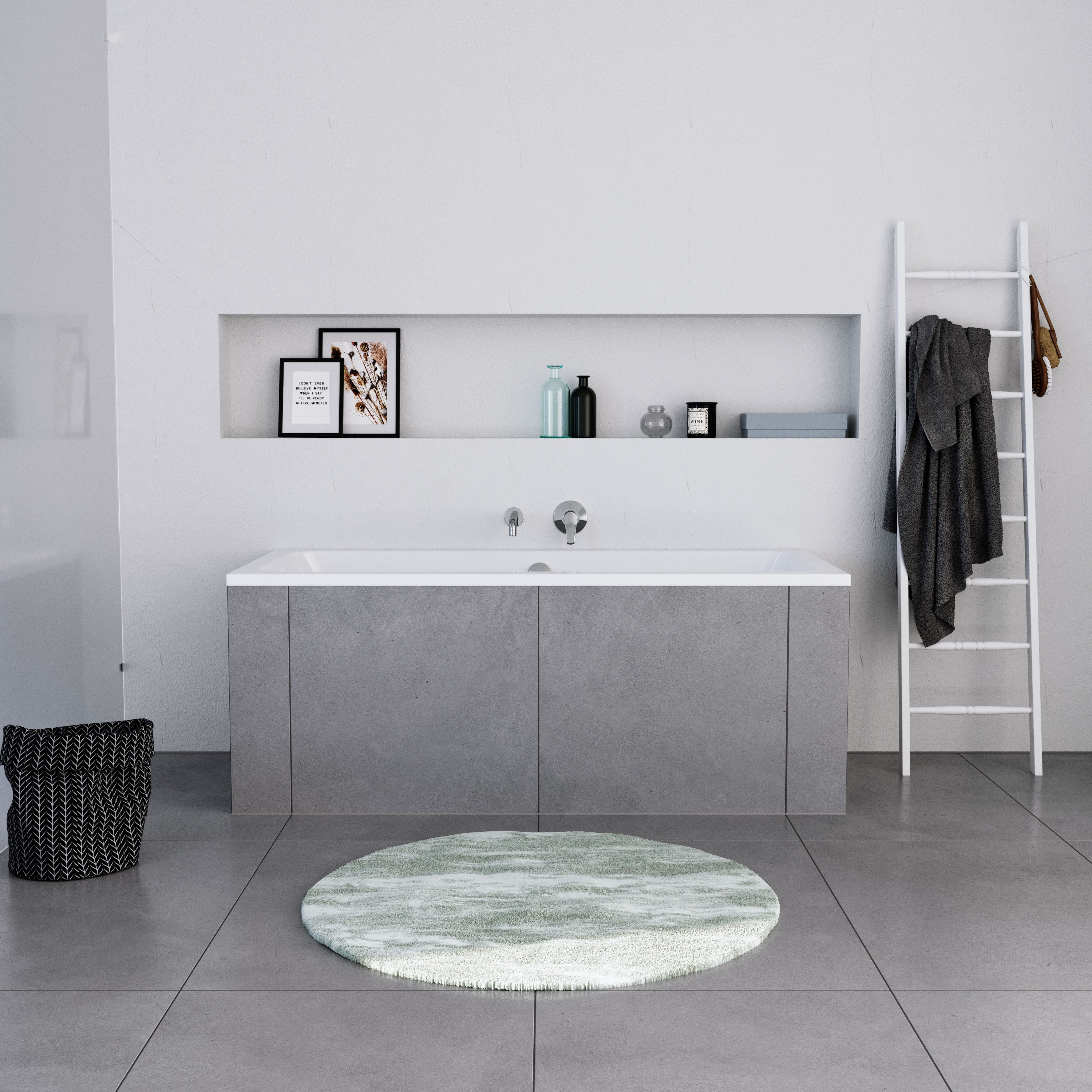 Wanna prostokątna do zabudowy Duravit DuraLavant 180x80 akryl sanitarny