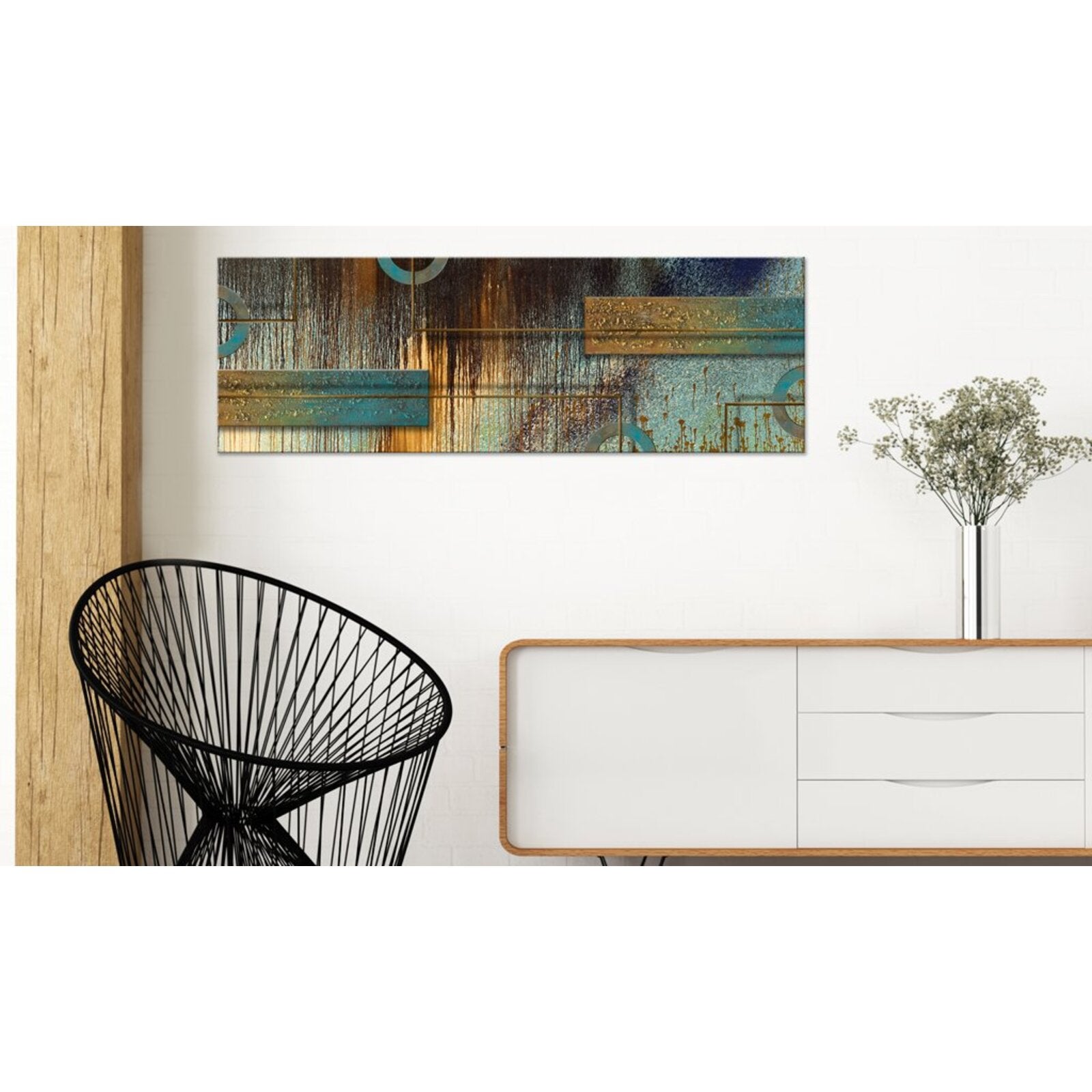 Tableau variation artistique - 135 x 45 cm - 2