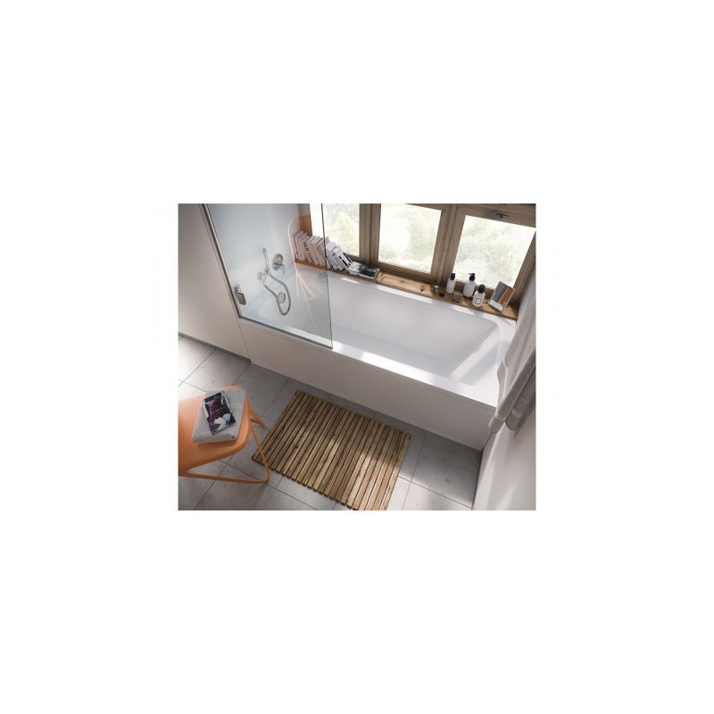 KOLO by Geberit Rekord 170 x 70 cm Baignoire droite avec pieds en acrylique, blanc (XWP1670000) - 3