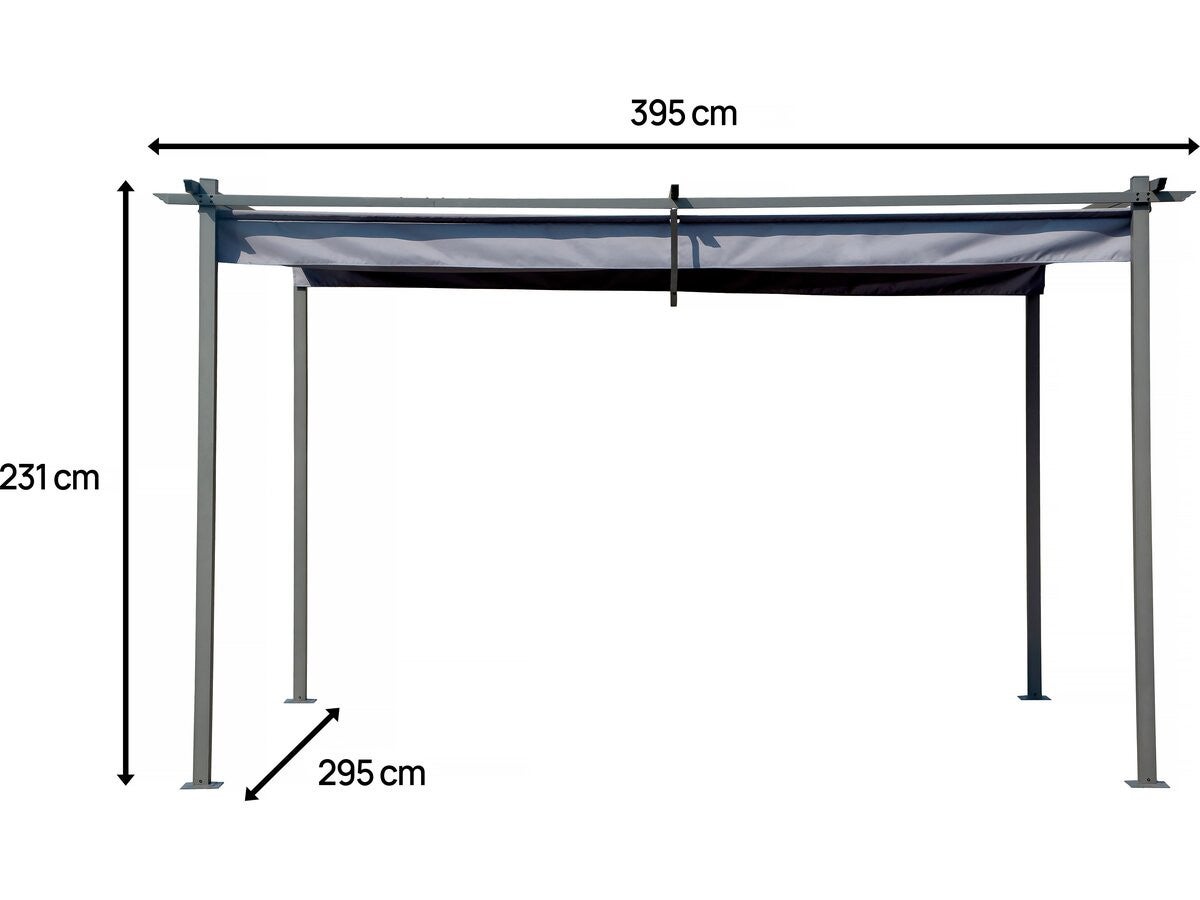 Pergola Gris en Métal 12 m² - 3