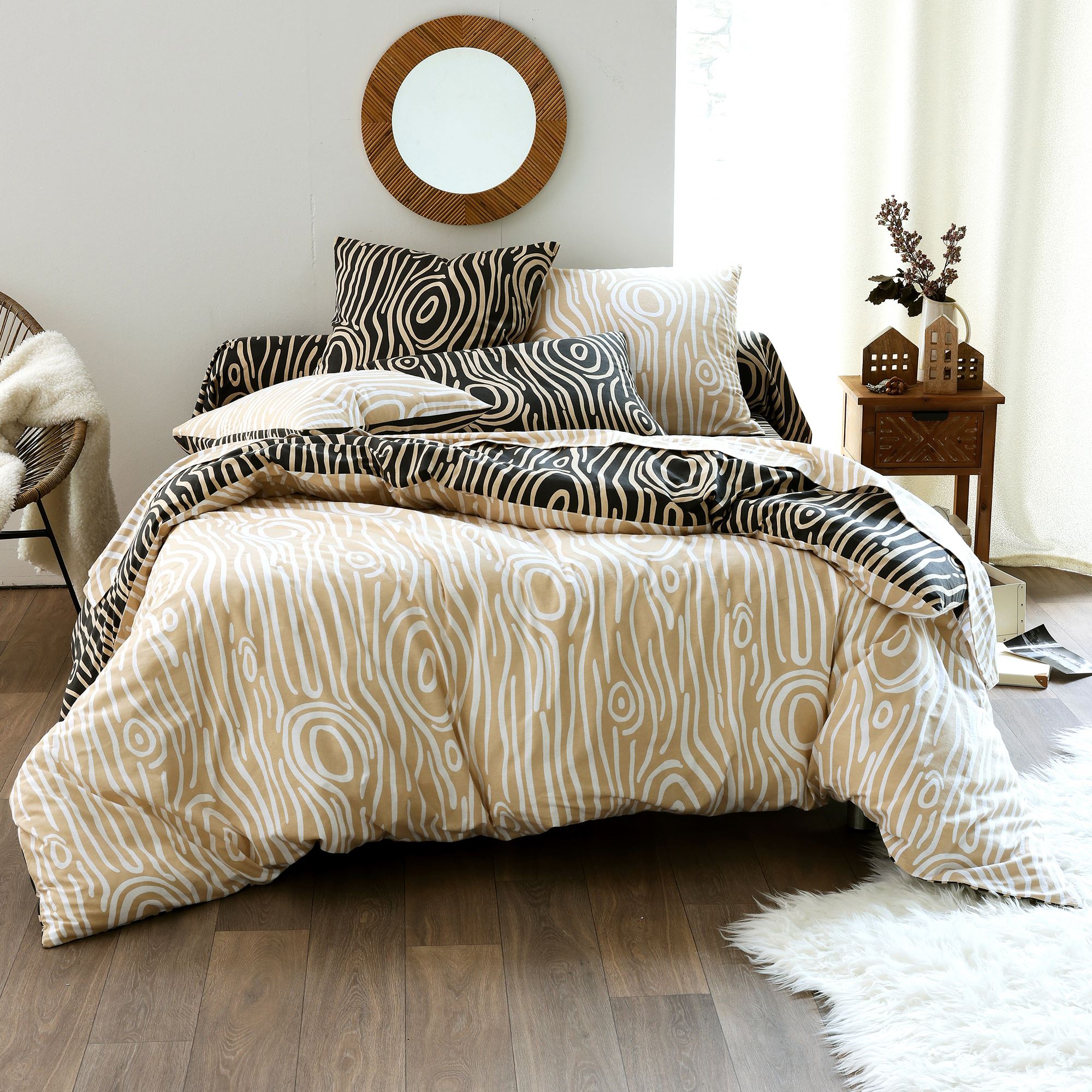 Taie De Traversin Linnea Alto - 230x43cm - 100% Coton - Gris Manhattan - Fabriqué En France