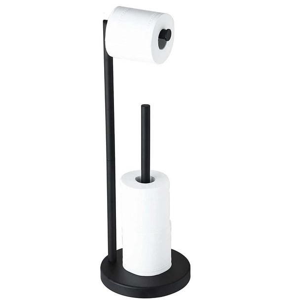 Porte-papier toilette noir avec boîte pour lingettes humides, porte-papier toilette en acier Porte-papier toilette noir avec boîte pour lingettes humides, porte-papier toilette en acier