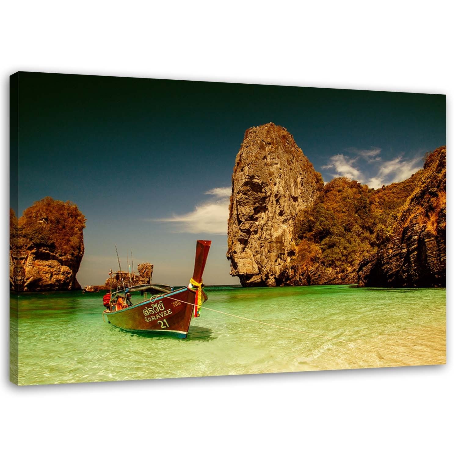 Obraz na płótnie, Tropikalna plaża pejzaż 100x70