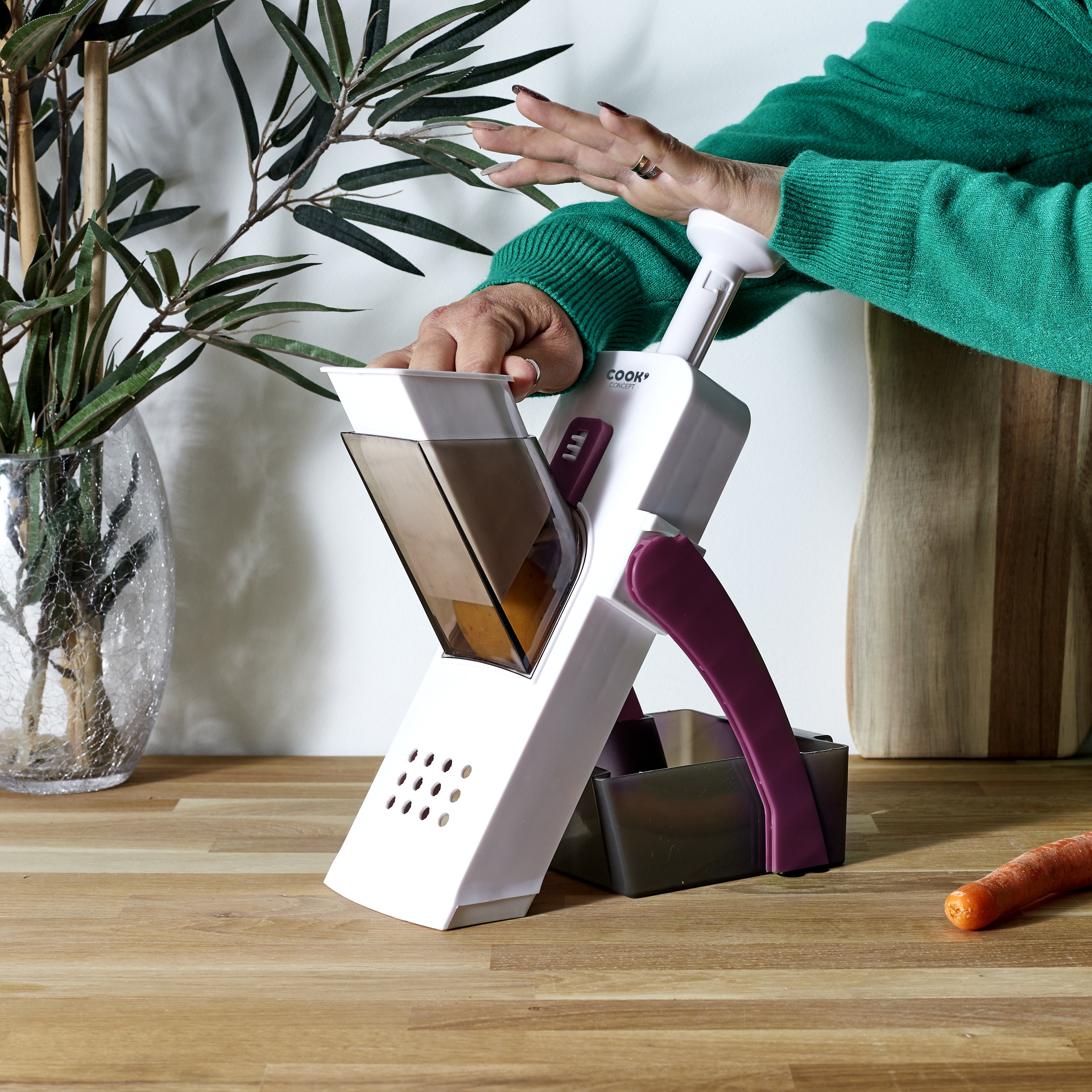 Mandoline - Cook Concept - 4 En 1 - Pratique - Rouge | Leroy Merlin