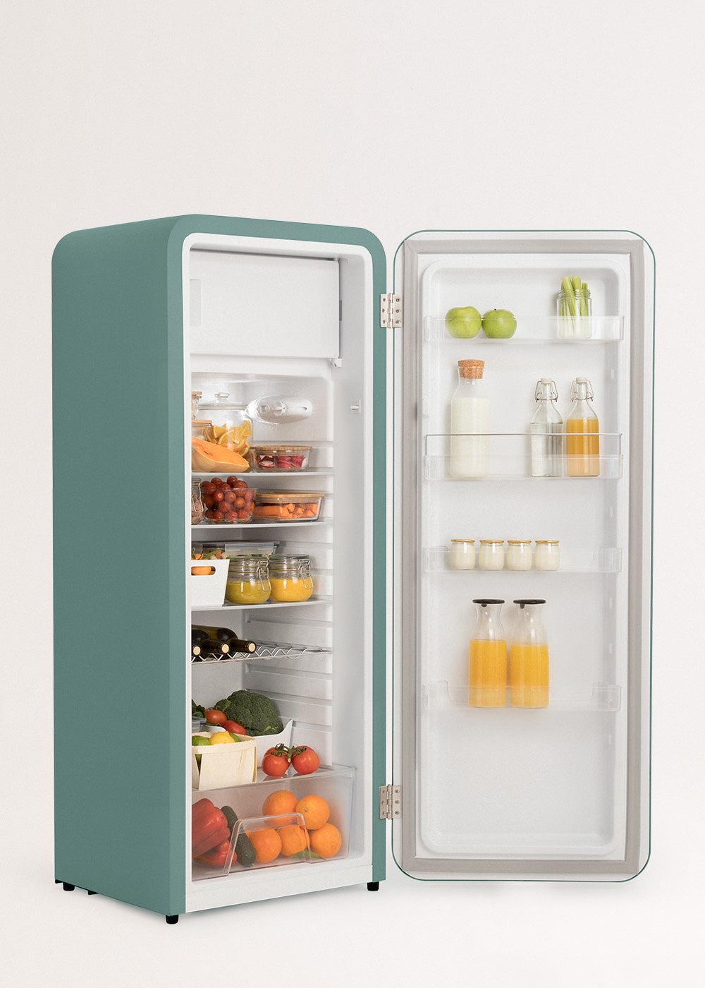 CREATE - FRIDGE RETRO 281L - Réfrigérateur rétro- Sauge - 6