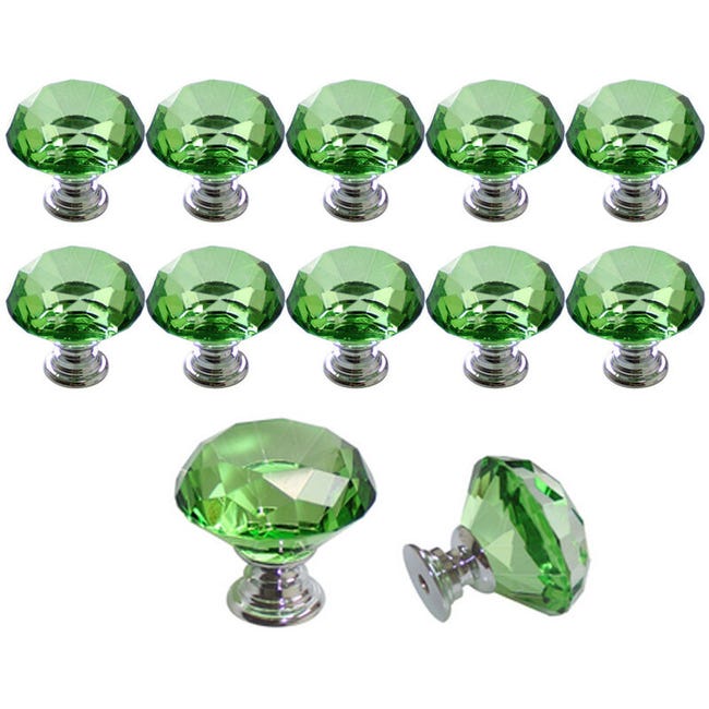 30 mm - Base d'or - Boule De Cristal En Verre Transparent, Boutons Pour 30 mm - Base d'or - Boule De Cristal En Verre Transparent, Boutons Pour