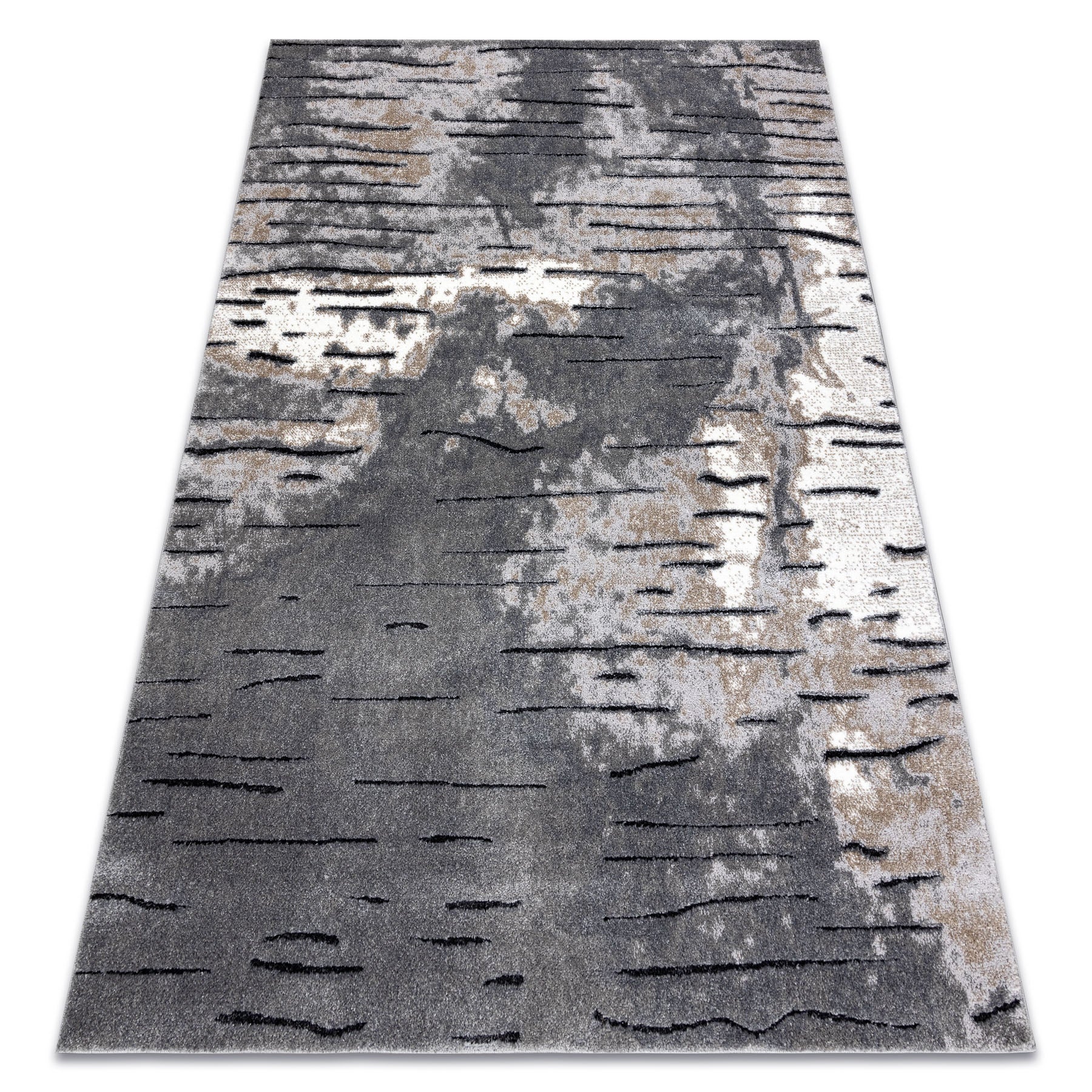 Dywan nowoczesny COZY 8876 Rio - Strukturalny, dwa poziomy runa szary 280x370 cm