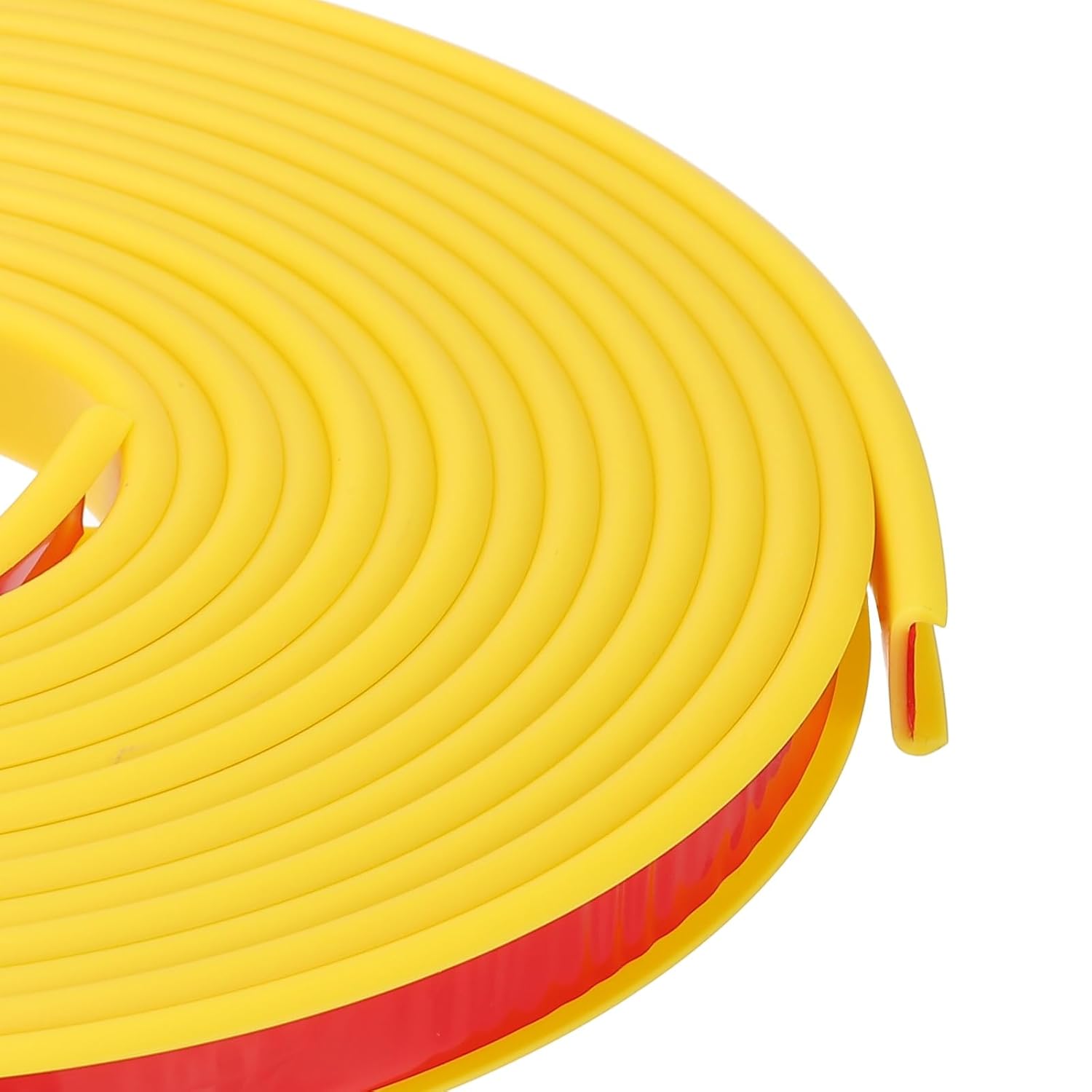 Striscia di protezione per bordi di mobili, clip interna gialla, 20 mm, rotolo da 1 metro, nastro angolare anticollisione impermeabile. - 2