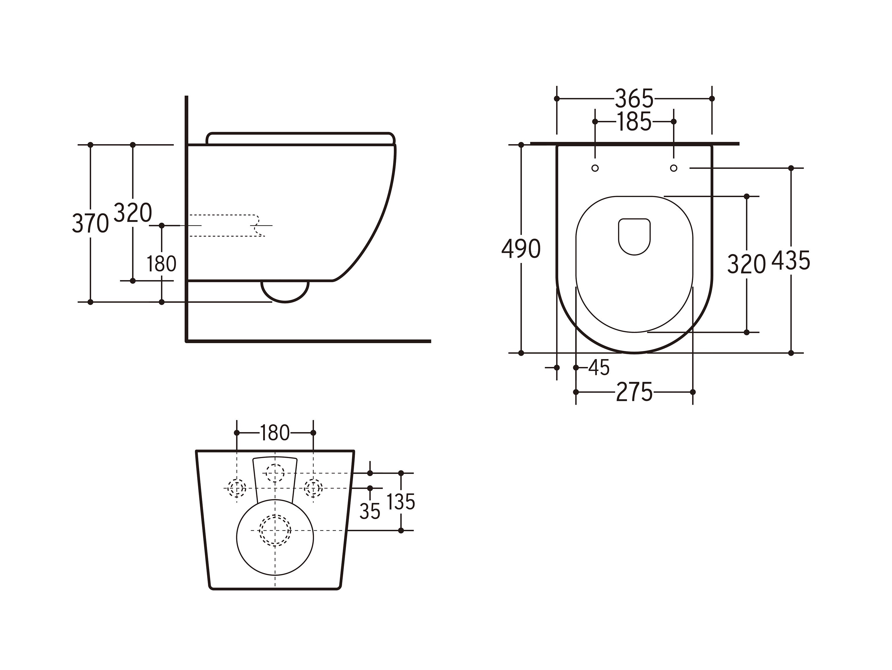 Pack Geberit UP320 + Cuvette sans bride KELOS Flush Blanc + Plaque Sigma Blanc - 5