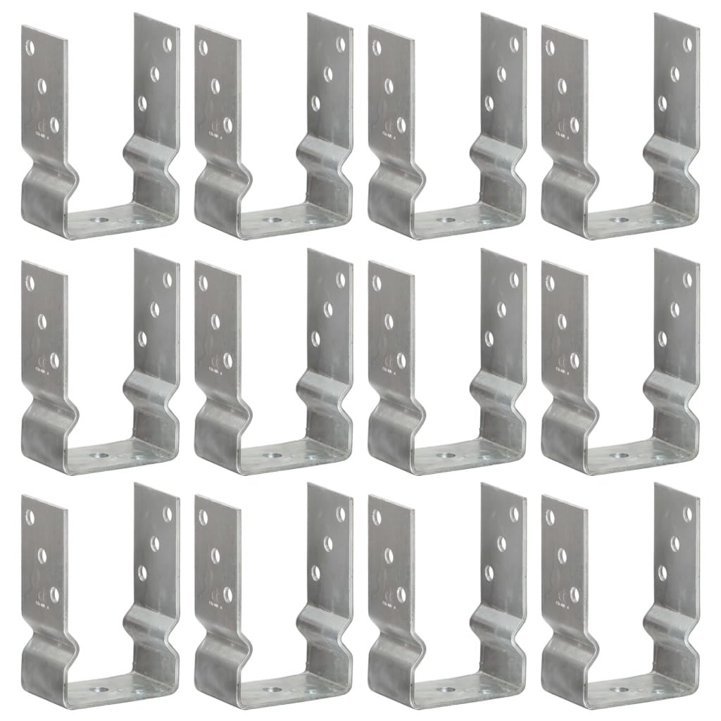 Maison Exclusive - Anclajes de valla 12 uds acero galvanizado ...