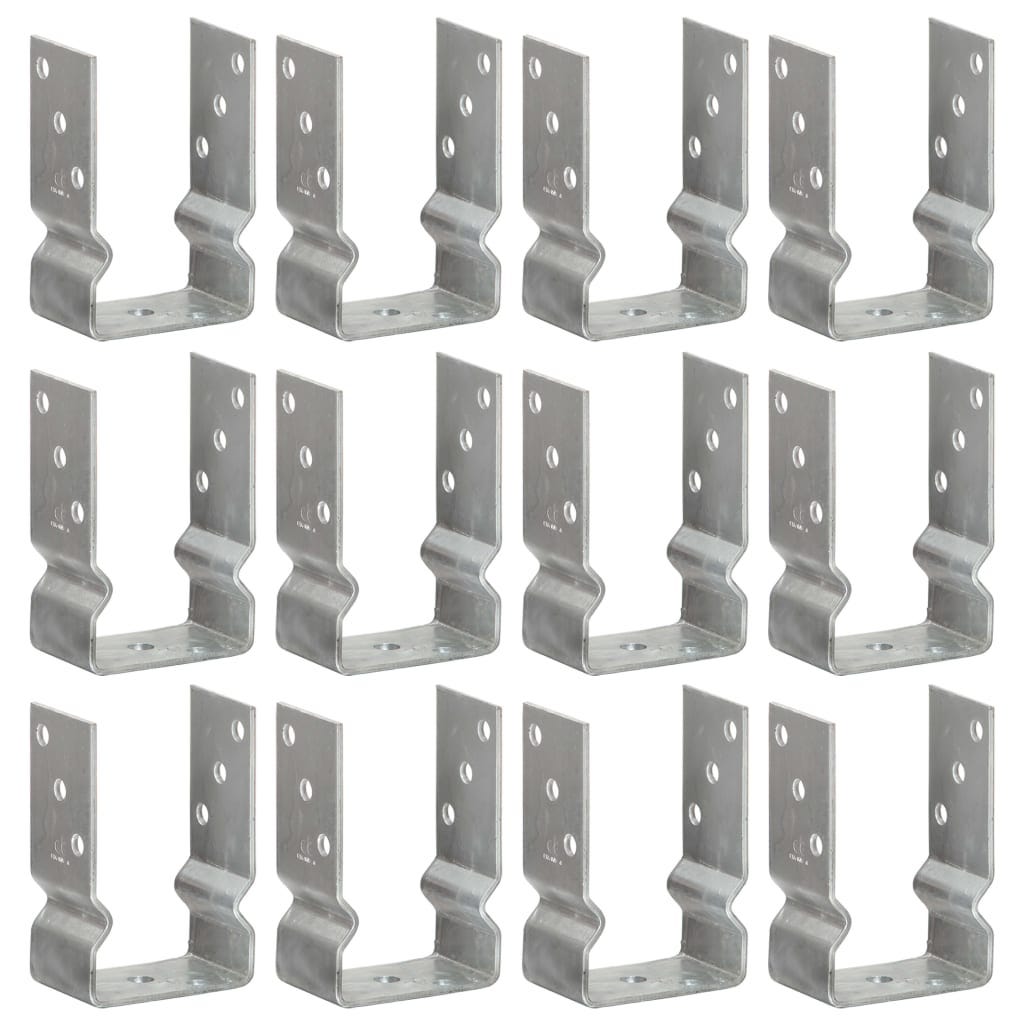 Maison Exclusive - Anclajes de valla 12 uds acero galvanizado ...