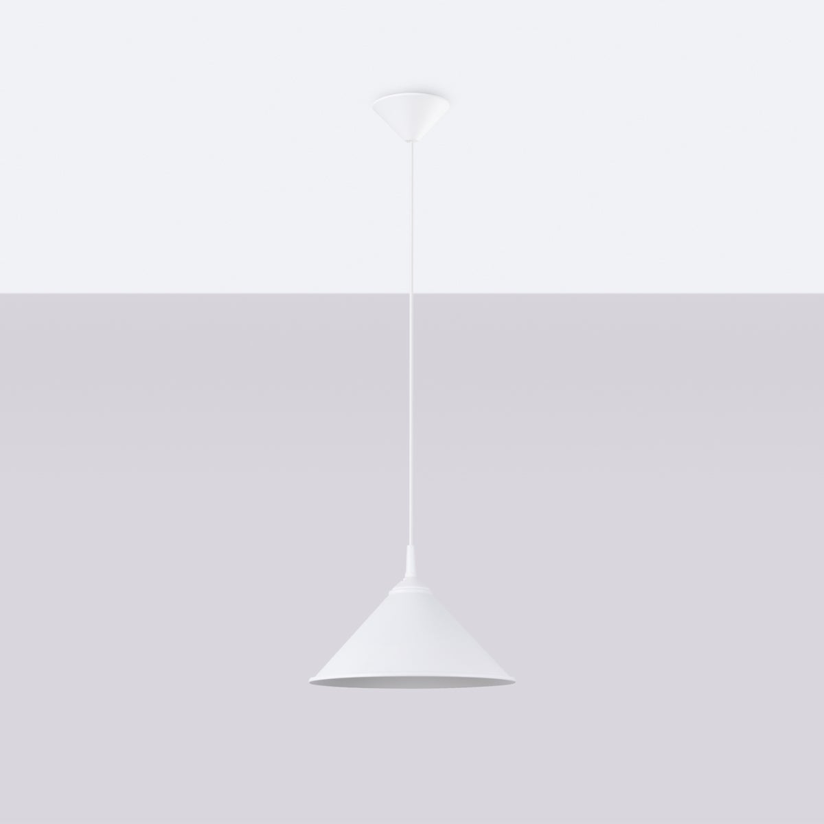 Lampa wisząca PALOA biała LED 4000K - 30x30x76cm Sollux