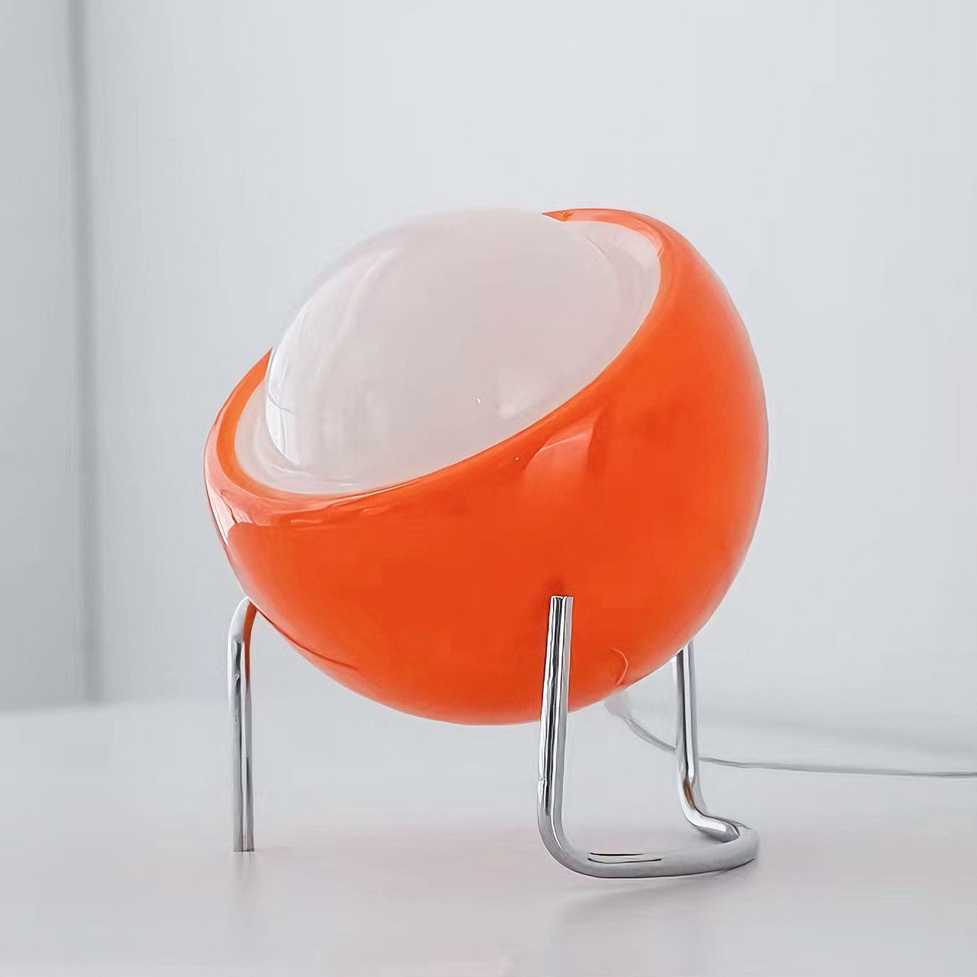 Lampe de table LED, lampe de chevet Bauhaus, lampe de bureau LED à intensité variable, lampe en verre rétro, 3 températures de couleur (à brancher) - 8