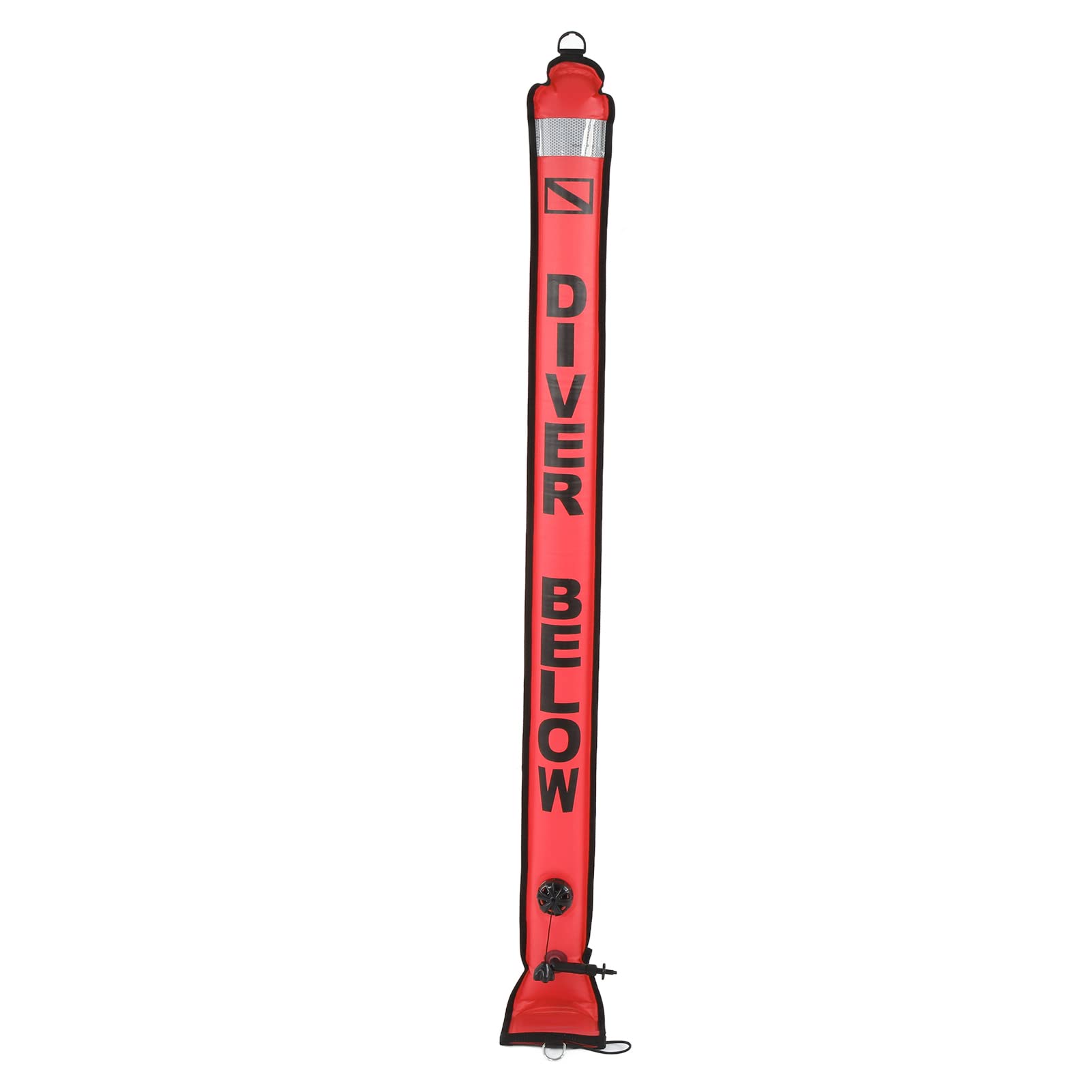 Boa Di Segnalazione Subacquea Gonfiabile 142x16 Cm – Alta Visibilità Arancione, PVC, Per Immersioni