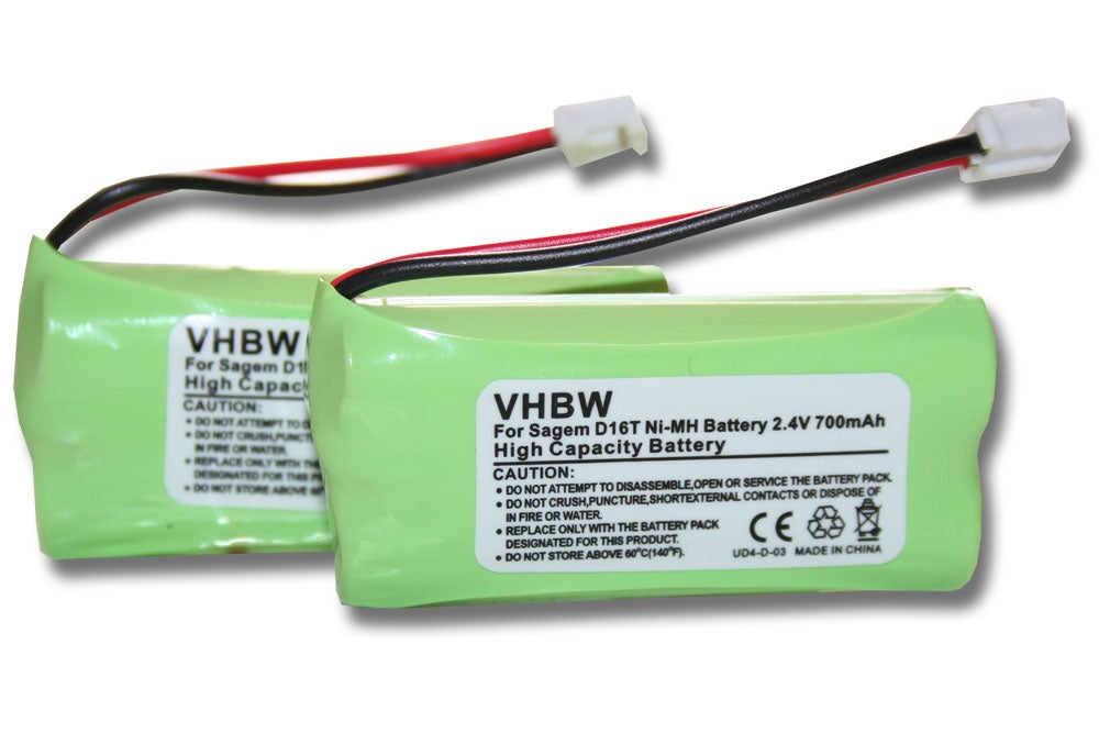 Otech Batteria Compatibile Per SAGEM D16T Duo – Telefono Fisso, 1 Anno Di Garanzia