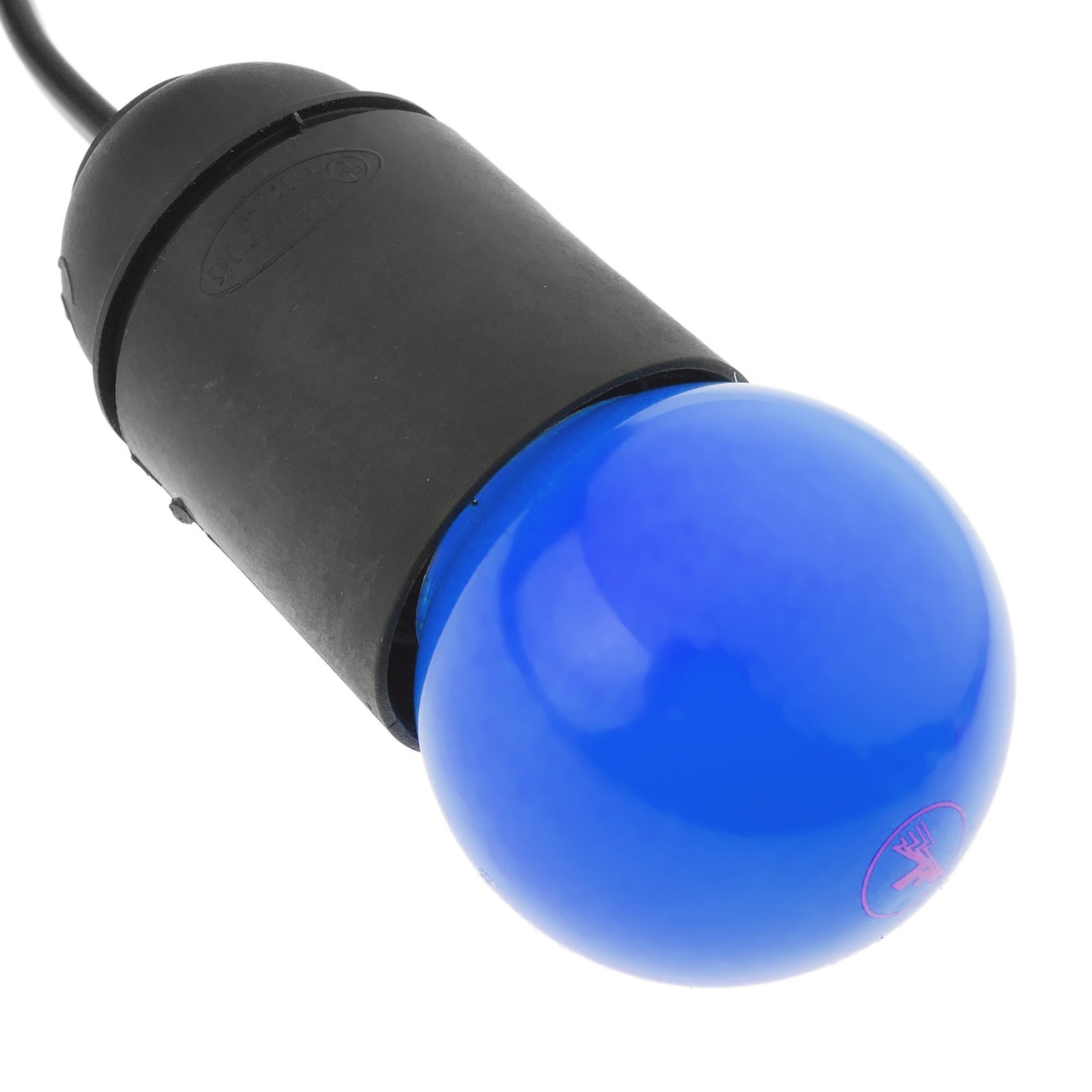 Lampadina a LED E27 230VAC 1,5W 65x45mm G45 luce blu - 2