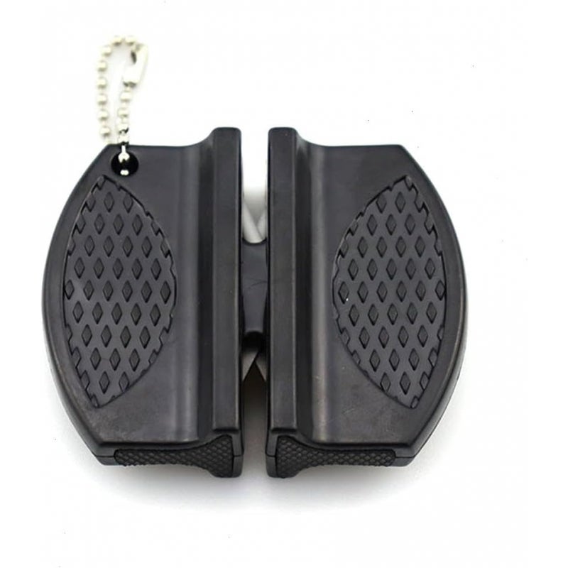 Ostrzałka do noży - Gadżety kuchenne - Stal wolframowa - 1 sztuka - 7,4*5,8 cm - Czarna - Wielokrotnego użytku