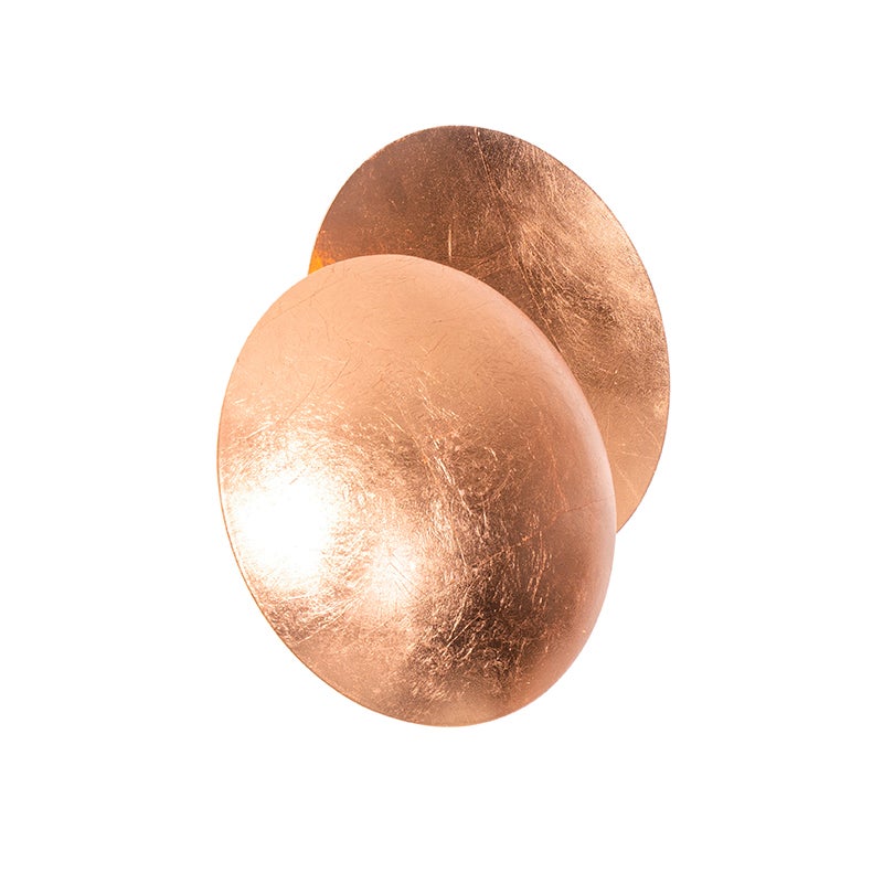 Qazqa nowoczesny lampa ścienna - Sunrise - miedź, okrągły, max. 28w, kompatybilny z żarówką LED, g9, 20cm, IP20 oświetlenie