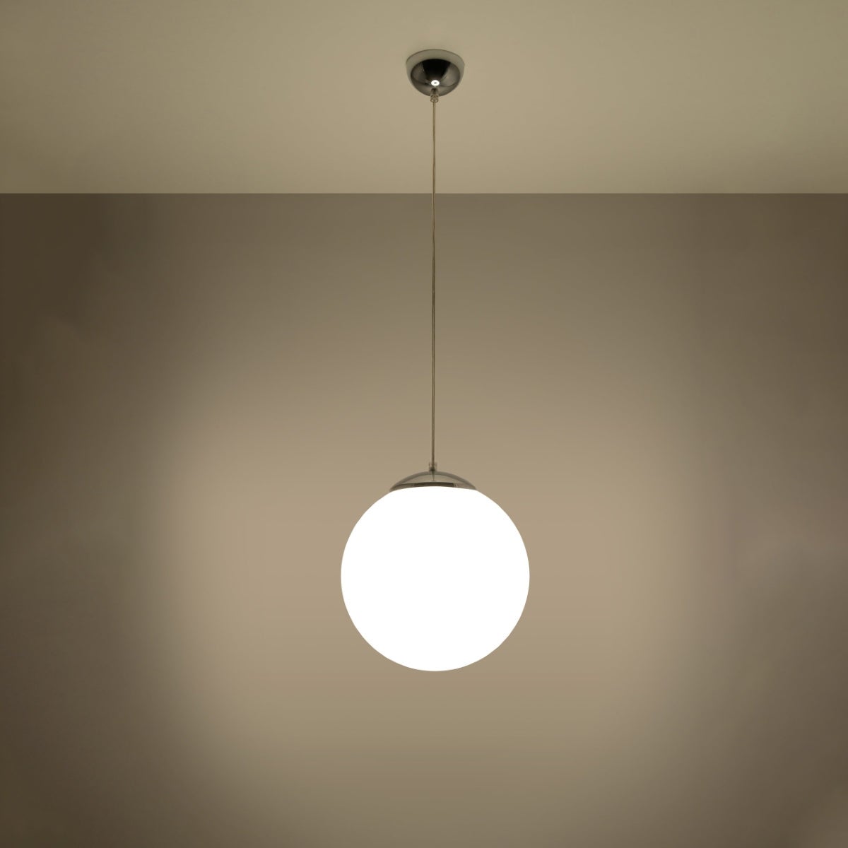 Suspension Acier Blanc/Chromé E27 1 Ugo 30 - 8