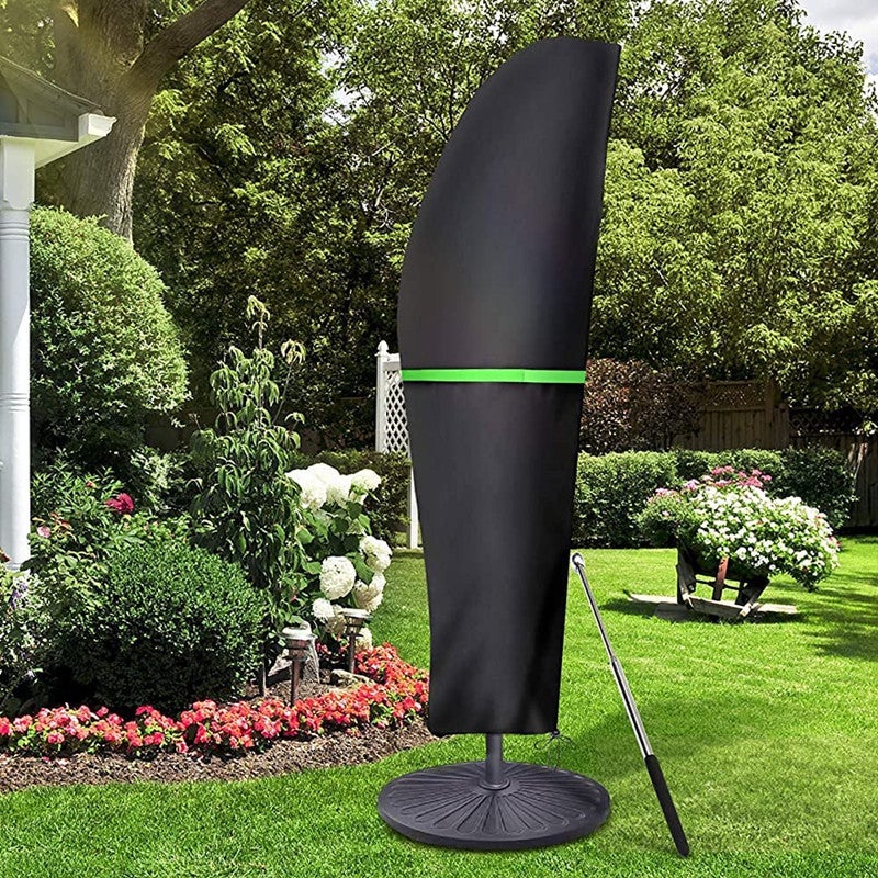 Telo Protettivo Impermeabile Per Ombrellone Da Giardino – Poliestere 600D, Resistente UV, Adatto Per Ombrelloni Fino A 4m Di Diametro, Altezza 265 Cm