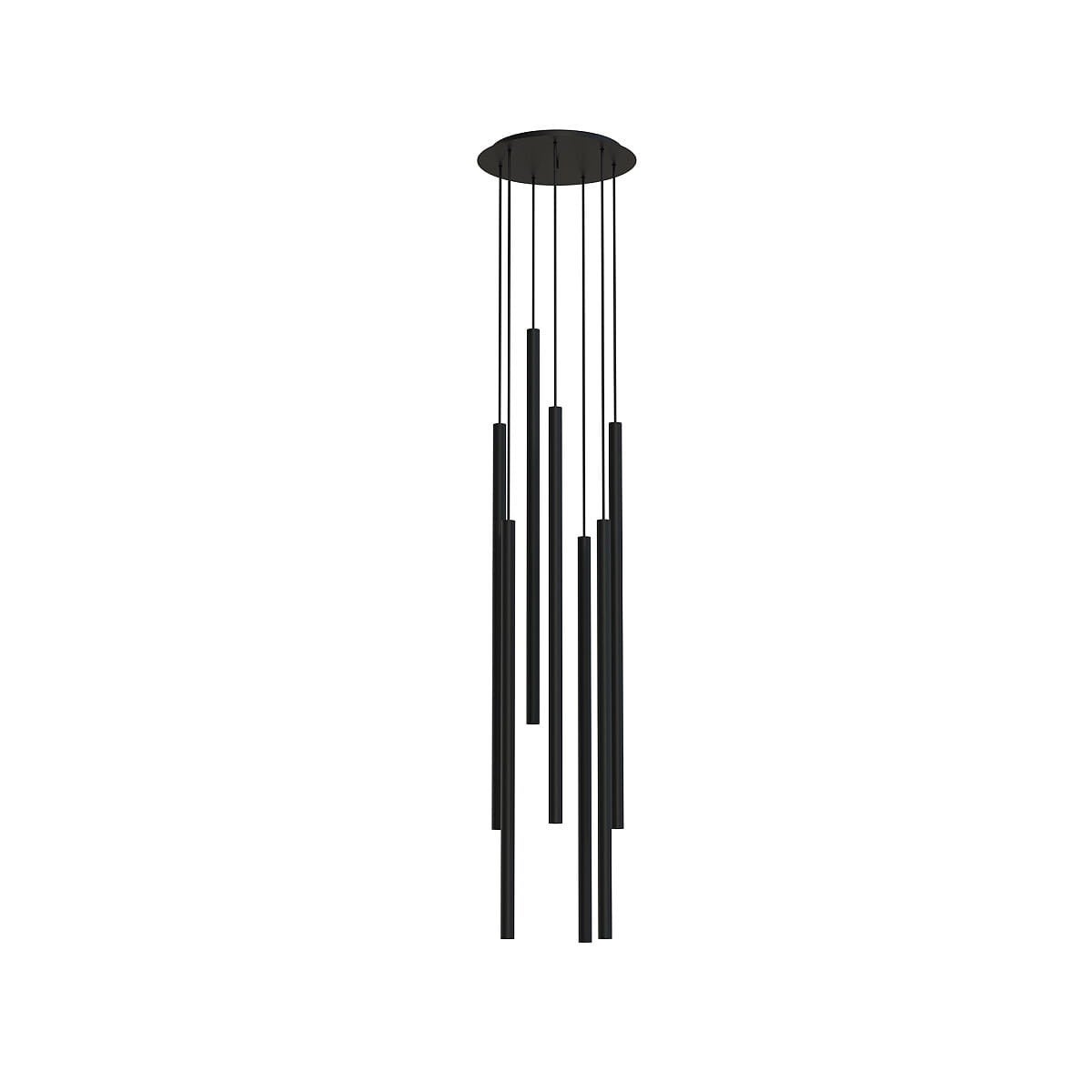 Lampa wisząca Laser czarna 7xG9x10W kaskadowa wym: 172 x 30 x 30 cm metal Nowodvorski Lighting