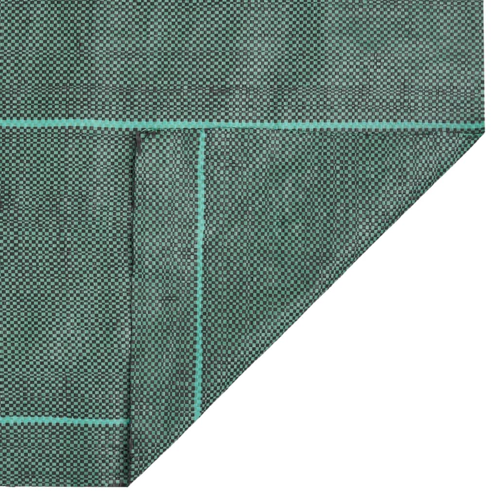Toile de paillage anti-mauvaises herbes PP 2x100 m verte perméable UV pour jardin allée gravier gazon synthétique - 5