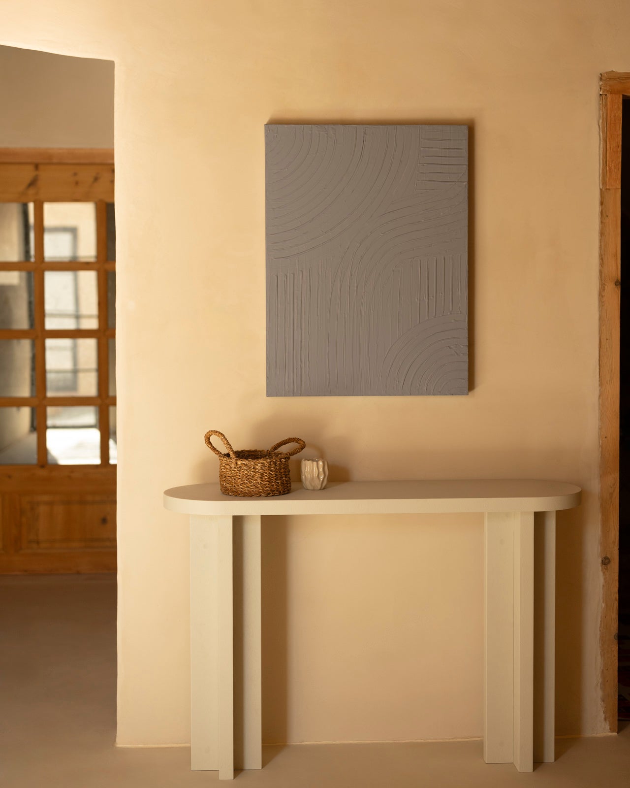 BESALÚ - Cuadro decorativo pintado artesanalmente al oleo sin marco 60x80cm - DECOWOOD - 2